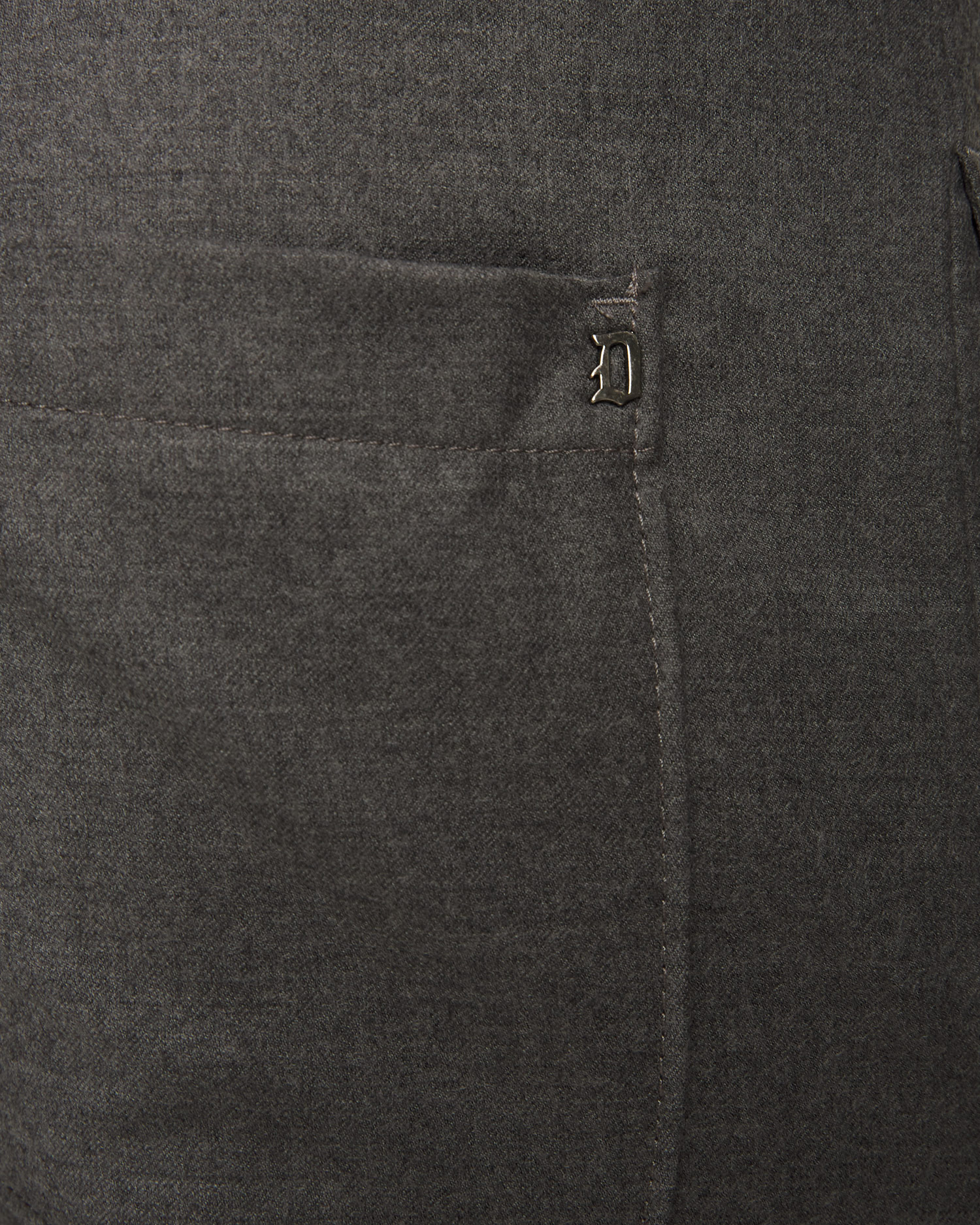 Szare spodnie wełniane męskie Dondup Pantalone Dom