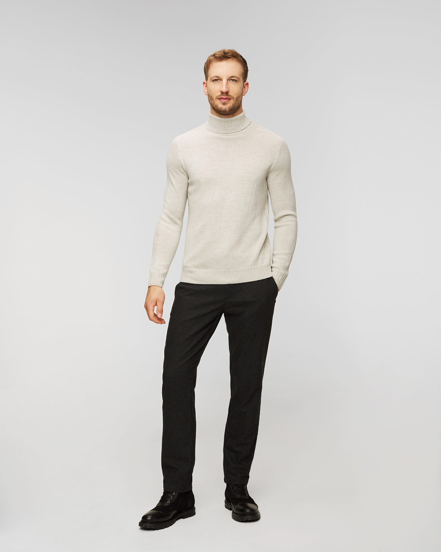 Maglione a collo alto in lana da uomo Dondup