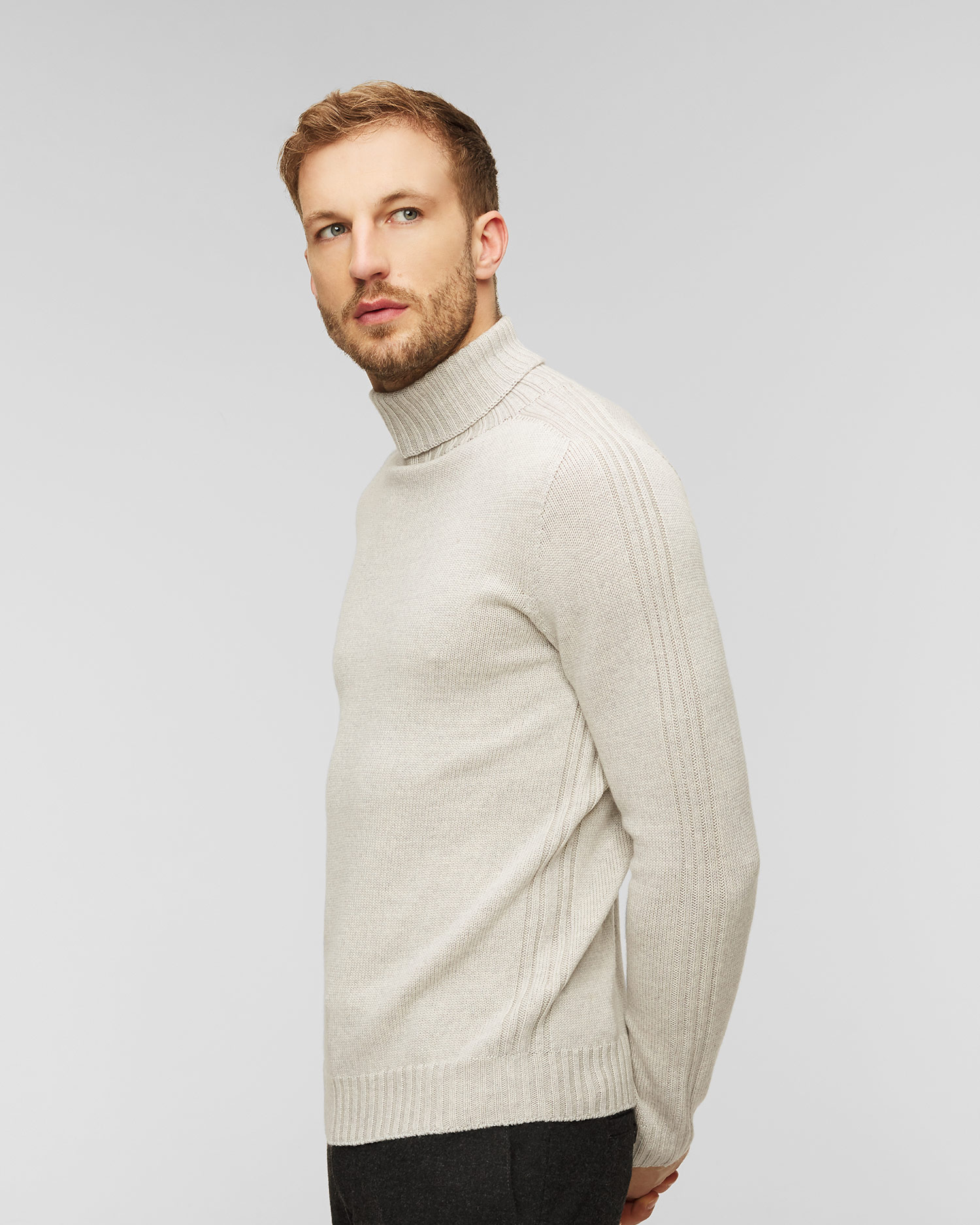 Maglione a collo alto in lana da uomo Dondup