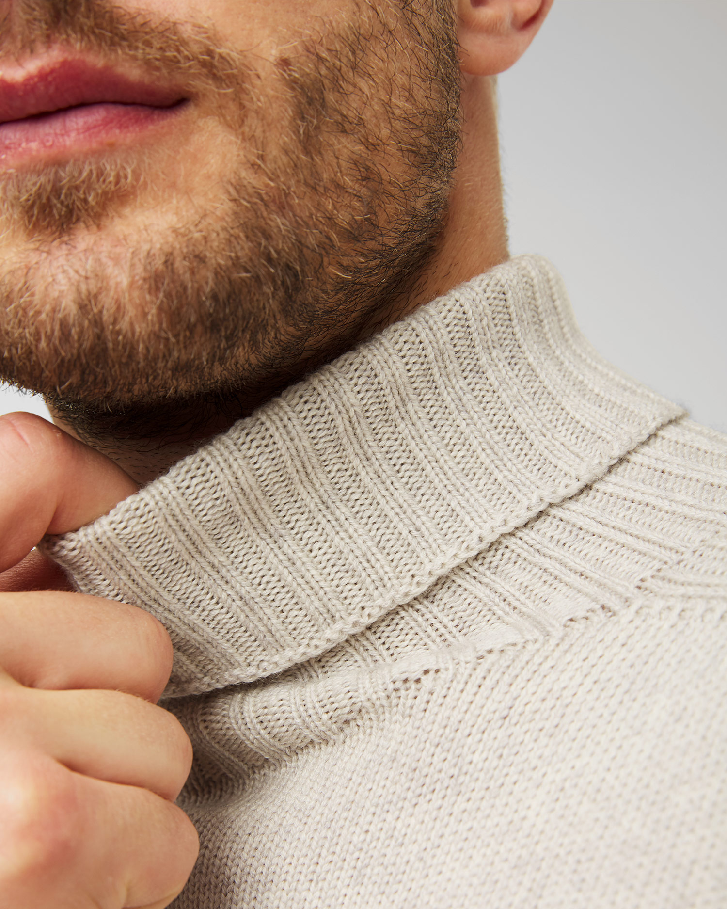 Maglione a collo alto in lana da uomo Dondup