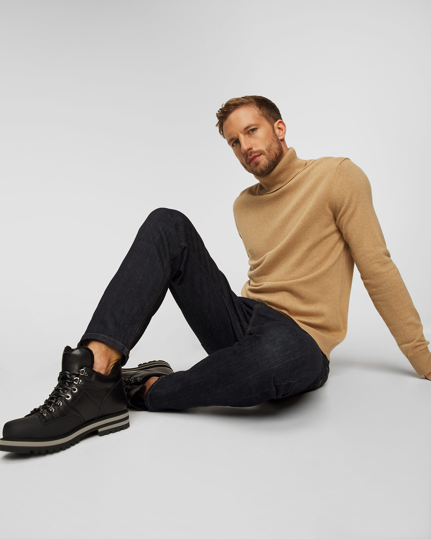 Golf jedwabny męski Dondup