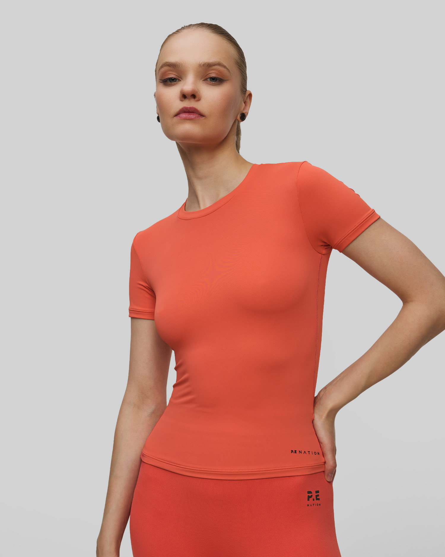 Top rouge pour femmes Pe Nation Foundation Ss Tee
