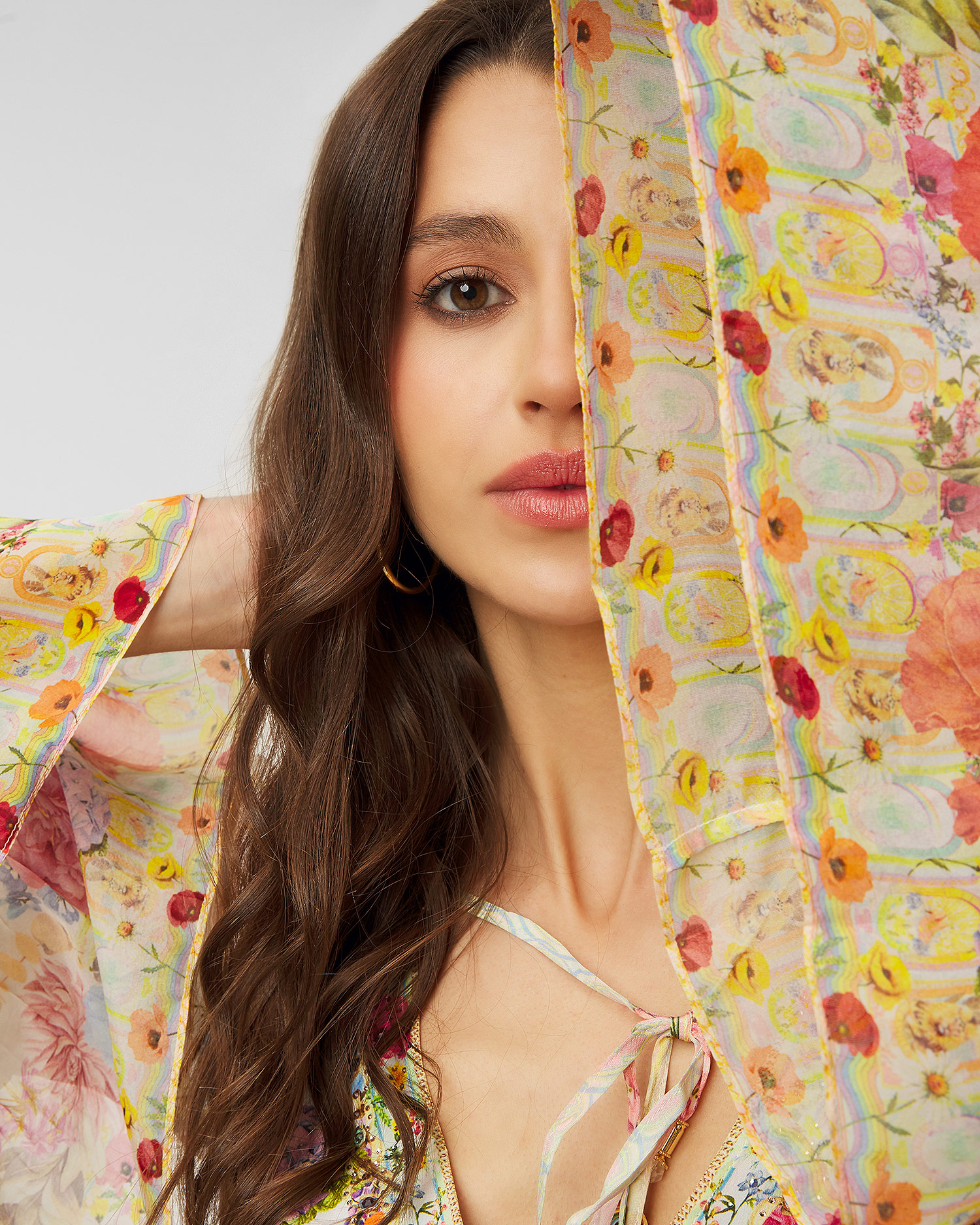 Silk dress  Camilla A-Line Gathered Panel Dress