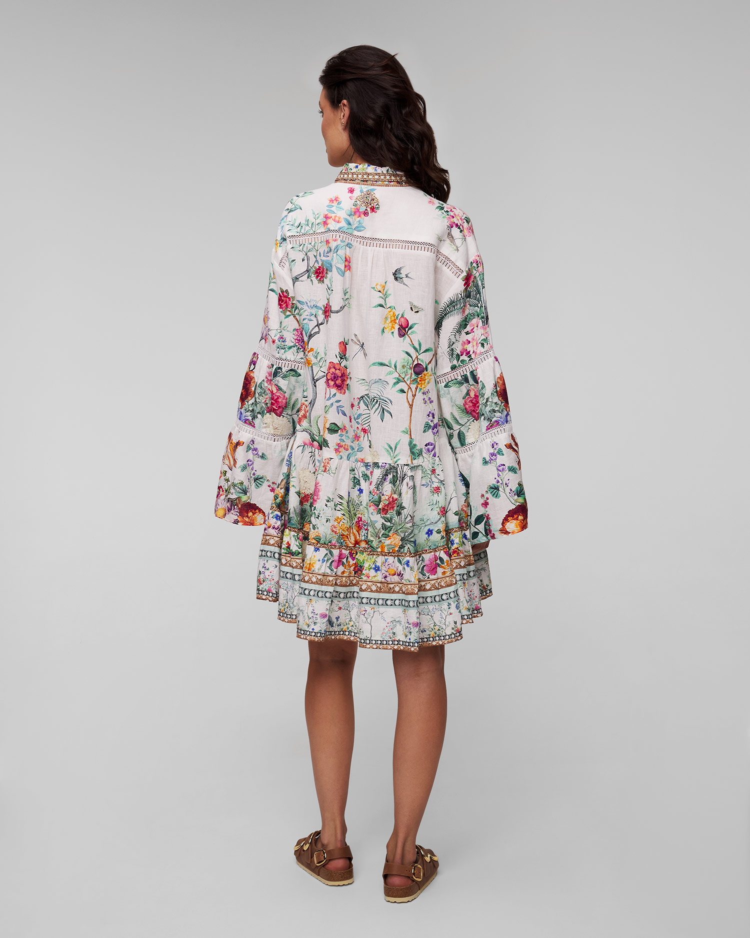 Sukienka lniana w kwiaty damska Camilla Plumes And Parterres