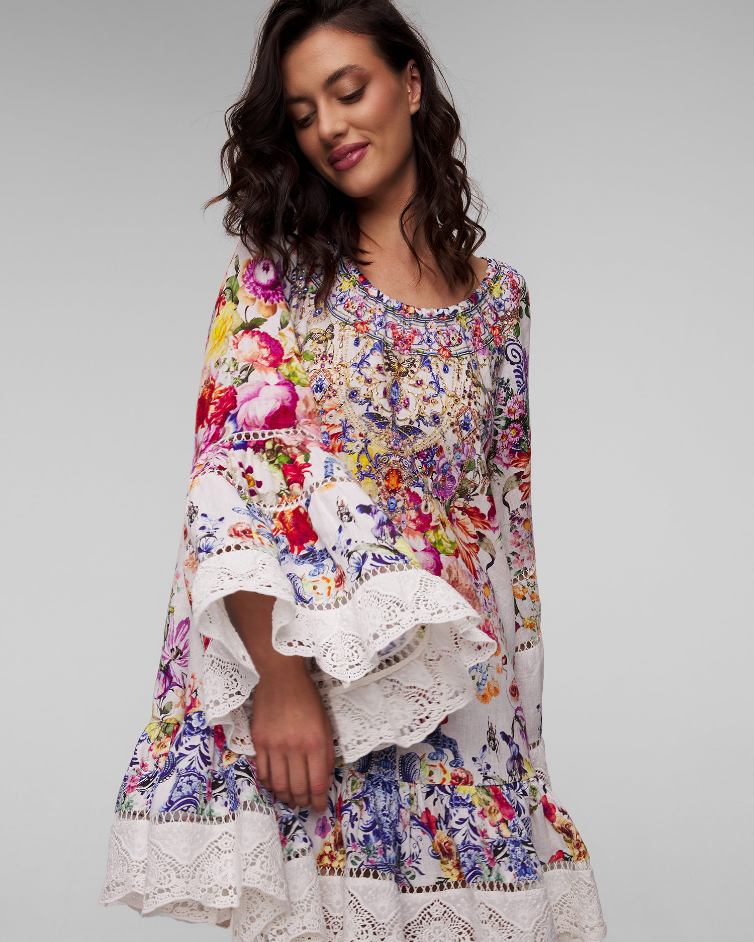Women's floral linen dress Camilla Dutch is Life