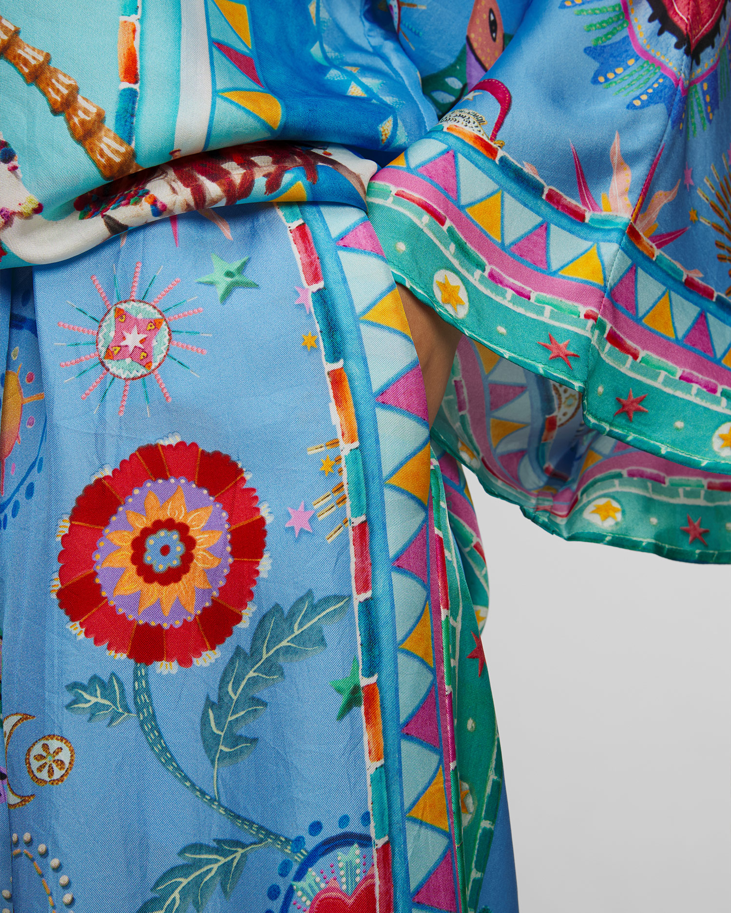 Women's silk trousers Camilla A Painted Village