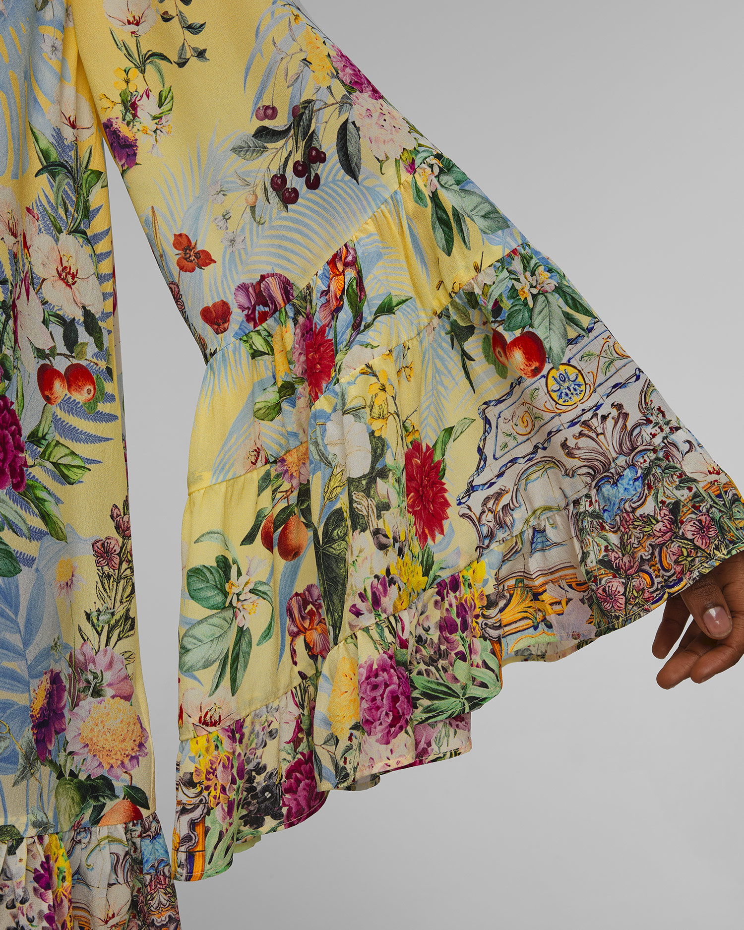 Rochie de mătase florală pentru femei Camilla