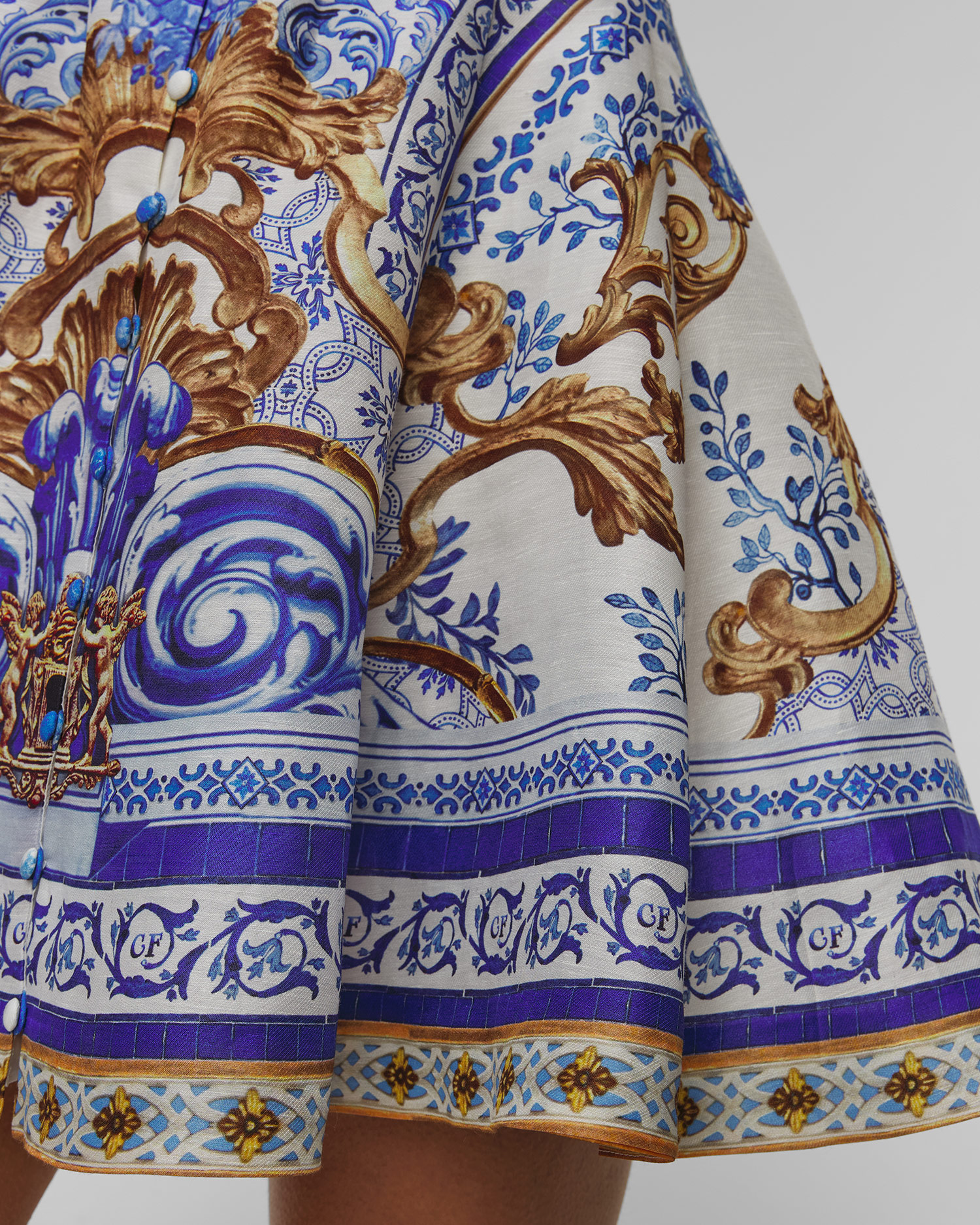 Robe en lin pour femmes Camilla Corset with Short Flared Skirt