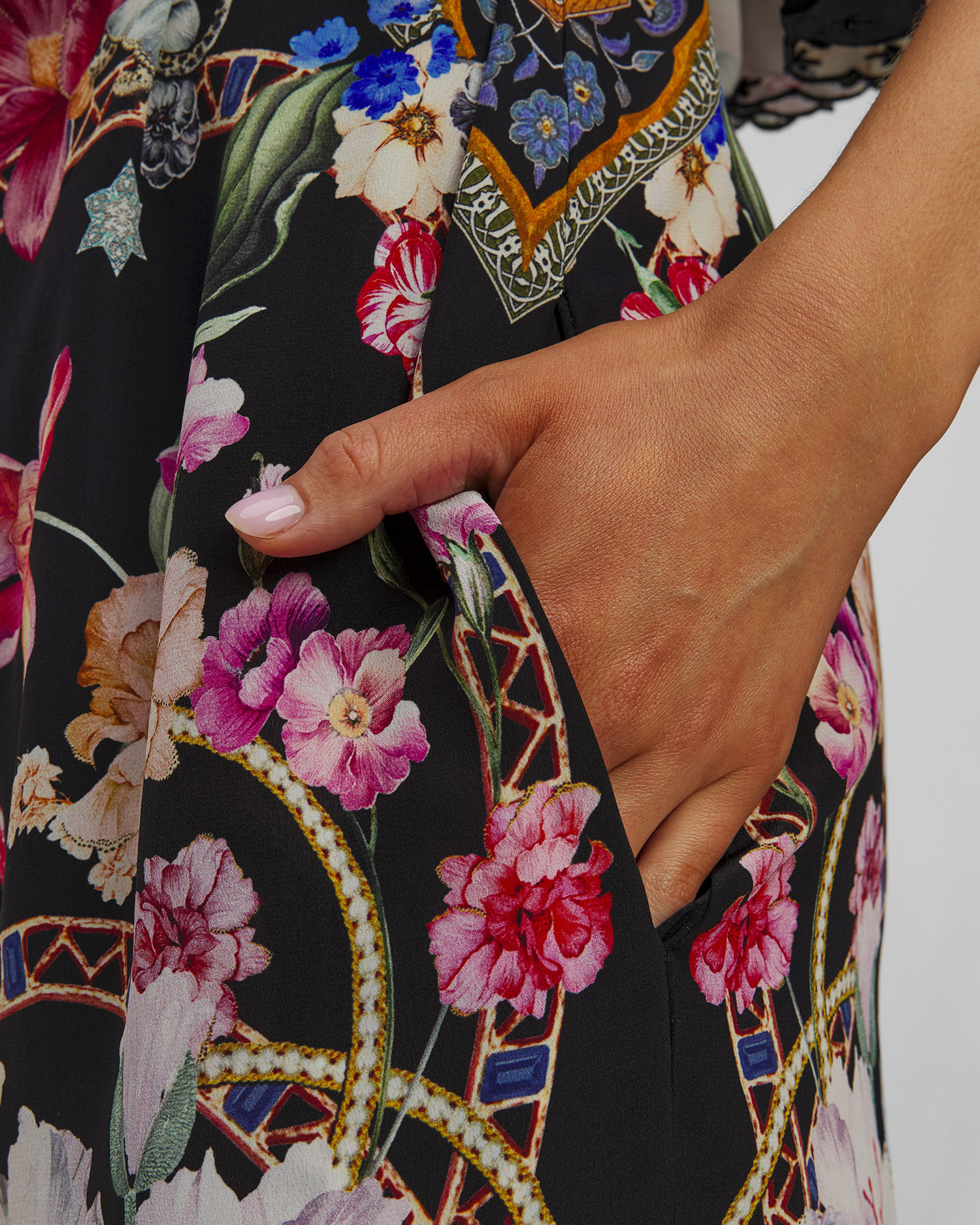 Dámska hodvábna kombinéza Camilla Strapless Midnight in Monserrate