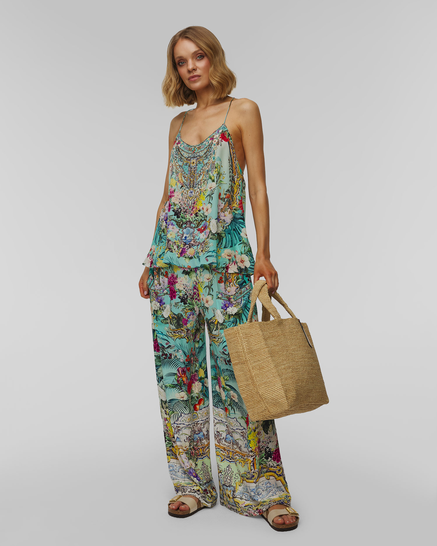 Top jedwabny damski Camilla T Back Shoestring