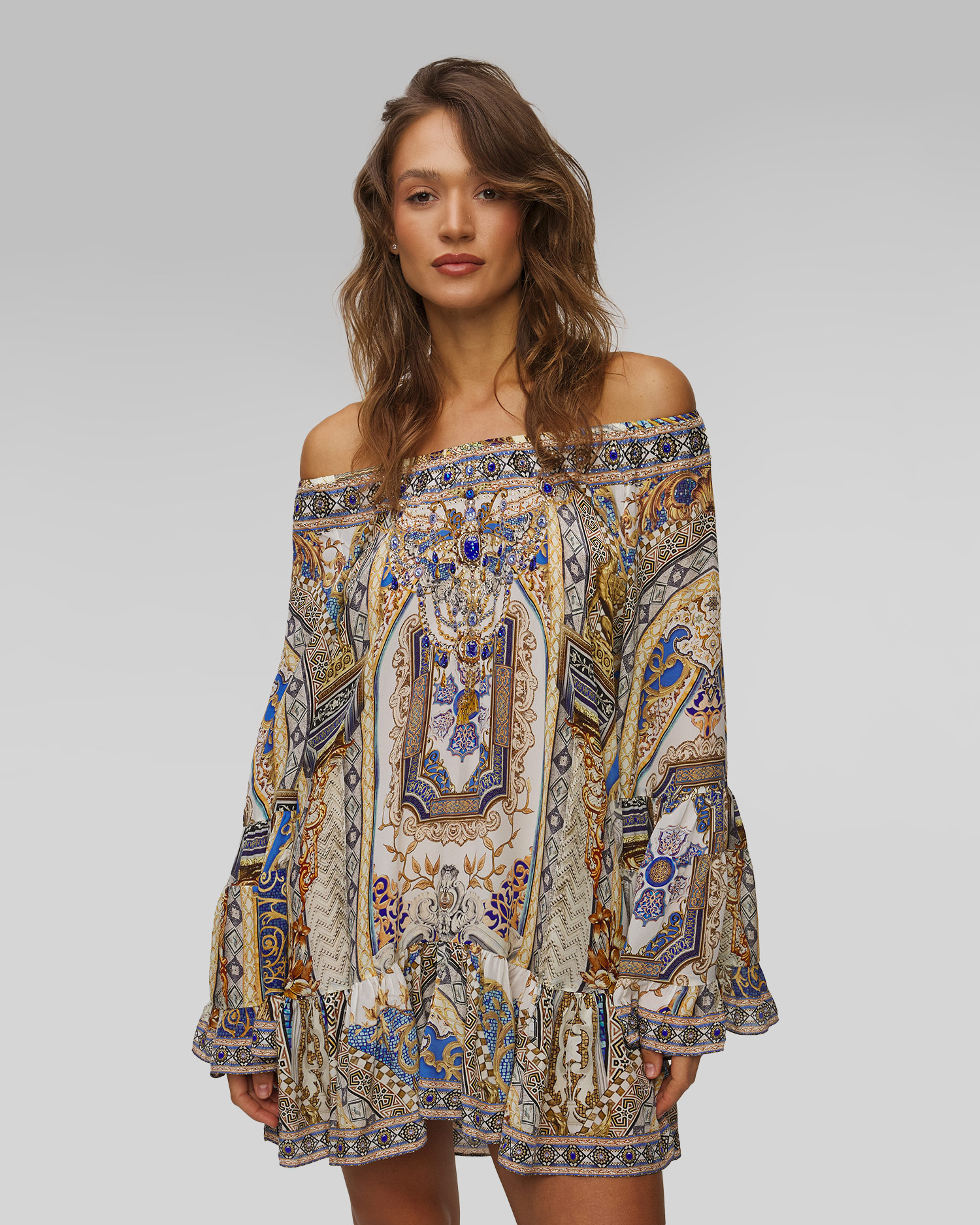 Hedvábné šaty Camilla Make Me Your Mosaic