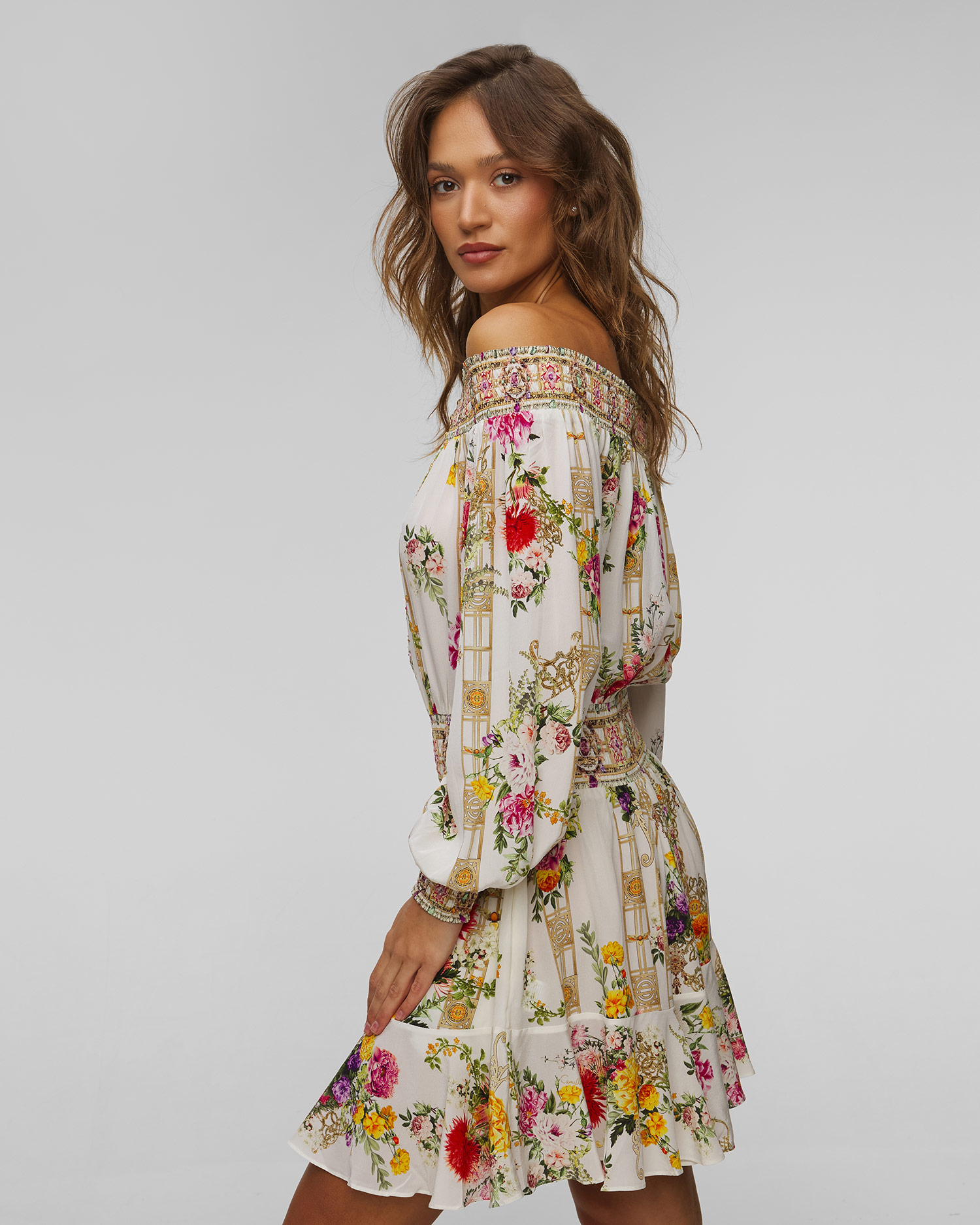 Sukienka jedwabna damska Camilla Egyptian Rose