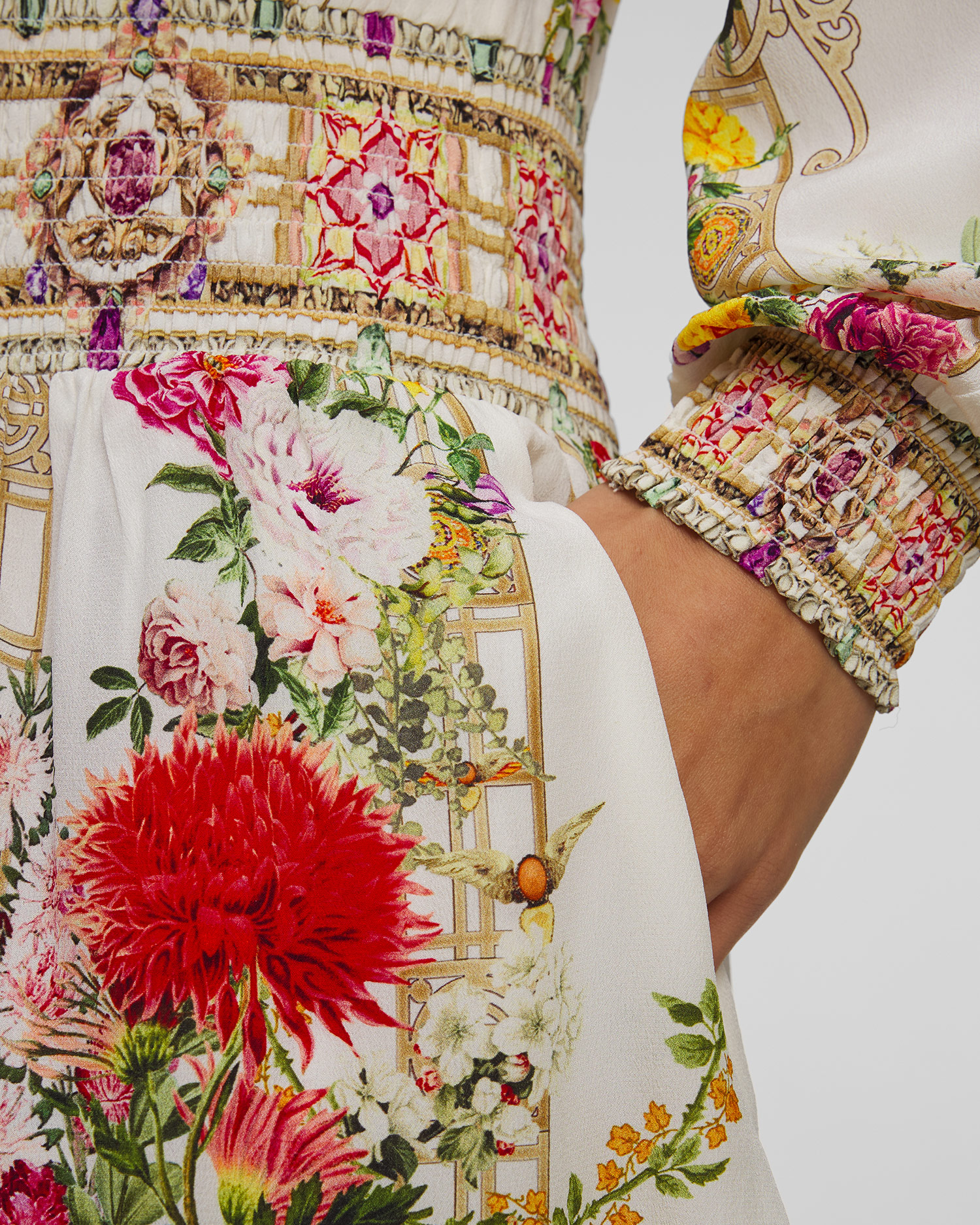 Sukienka jedwabna damska Camilla Egyptian Rose