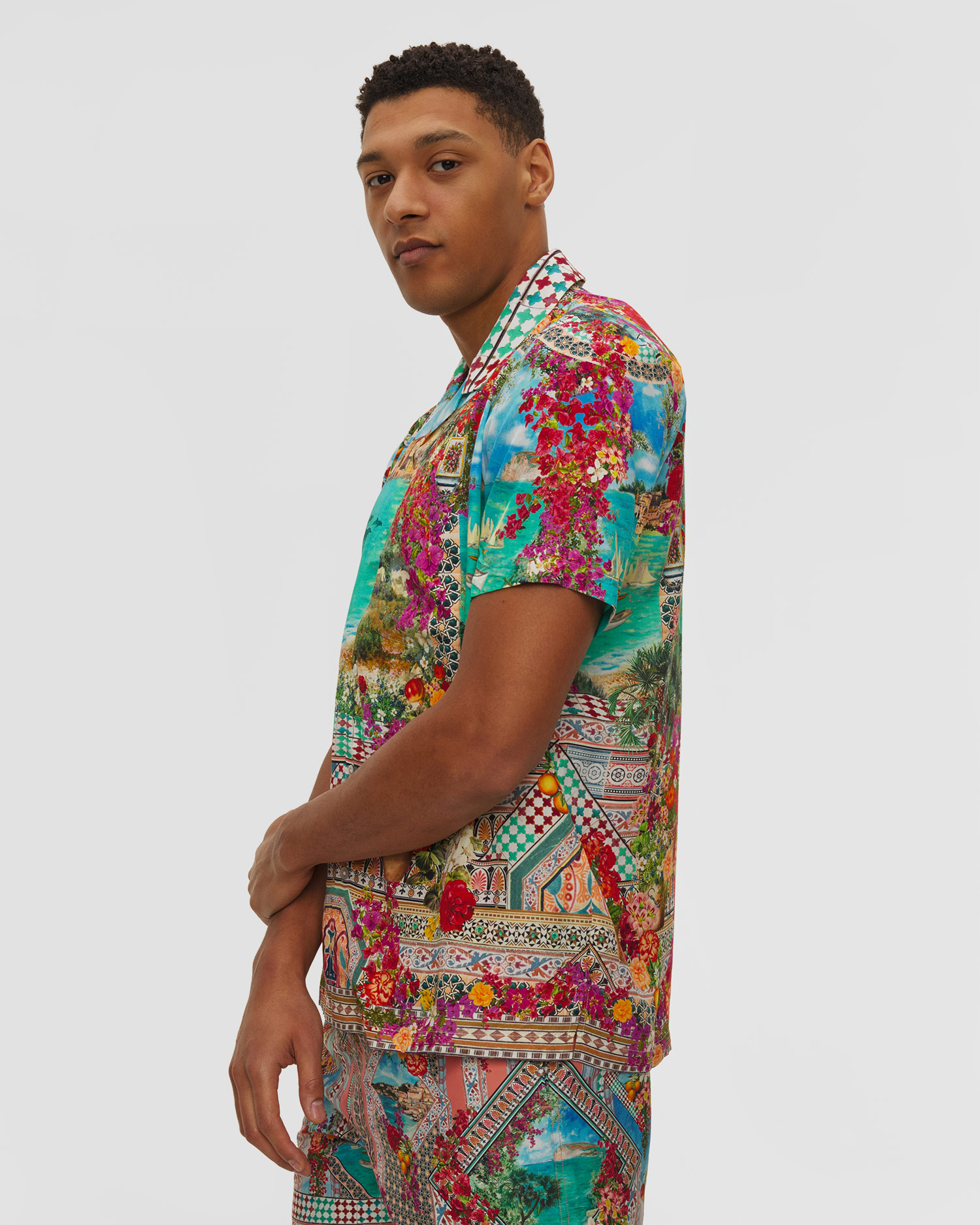 Koszula z wiskozy męska Camilla