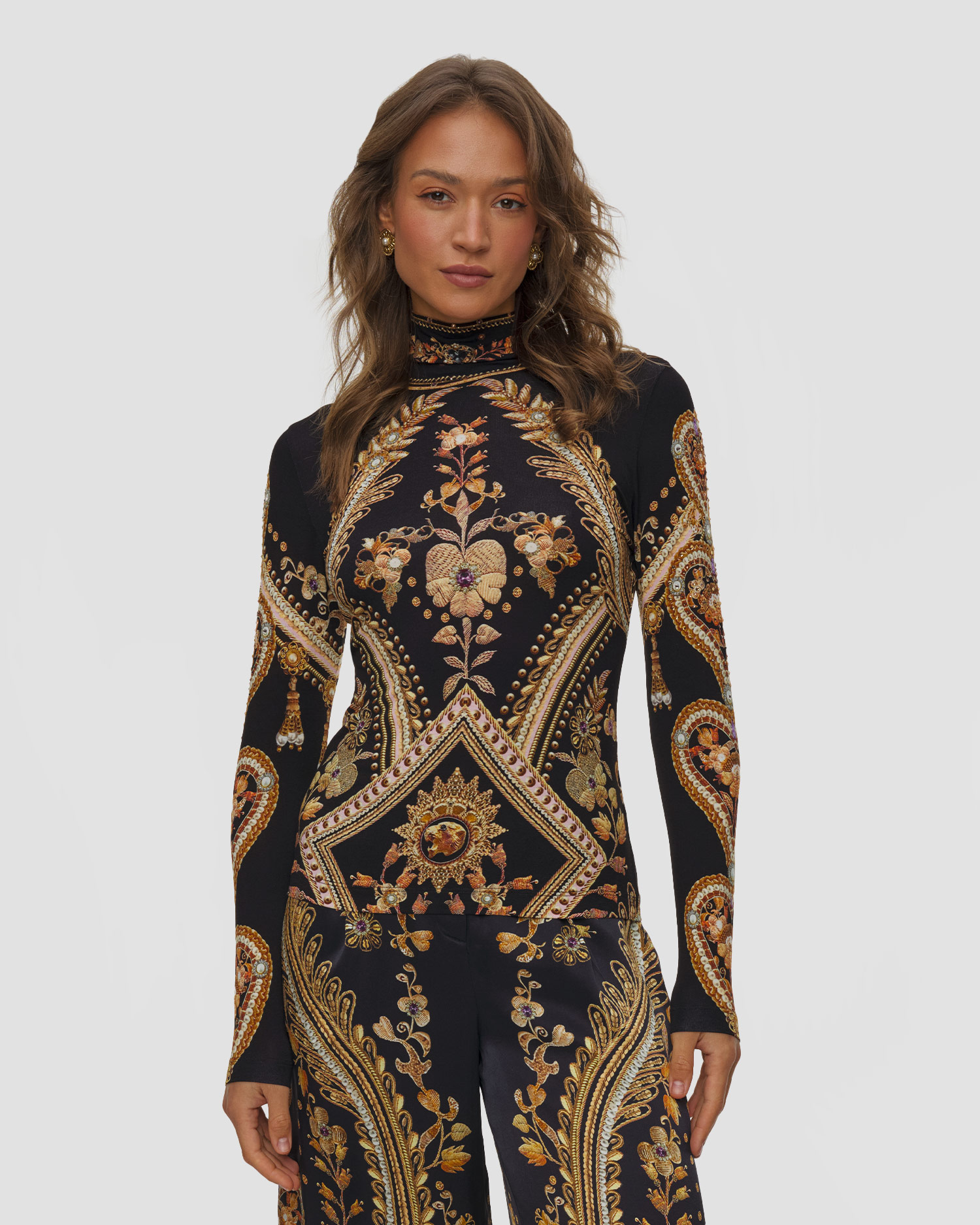 Dolcevita in modal da donna Camilla Jersey Turtleneck