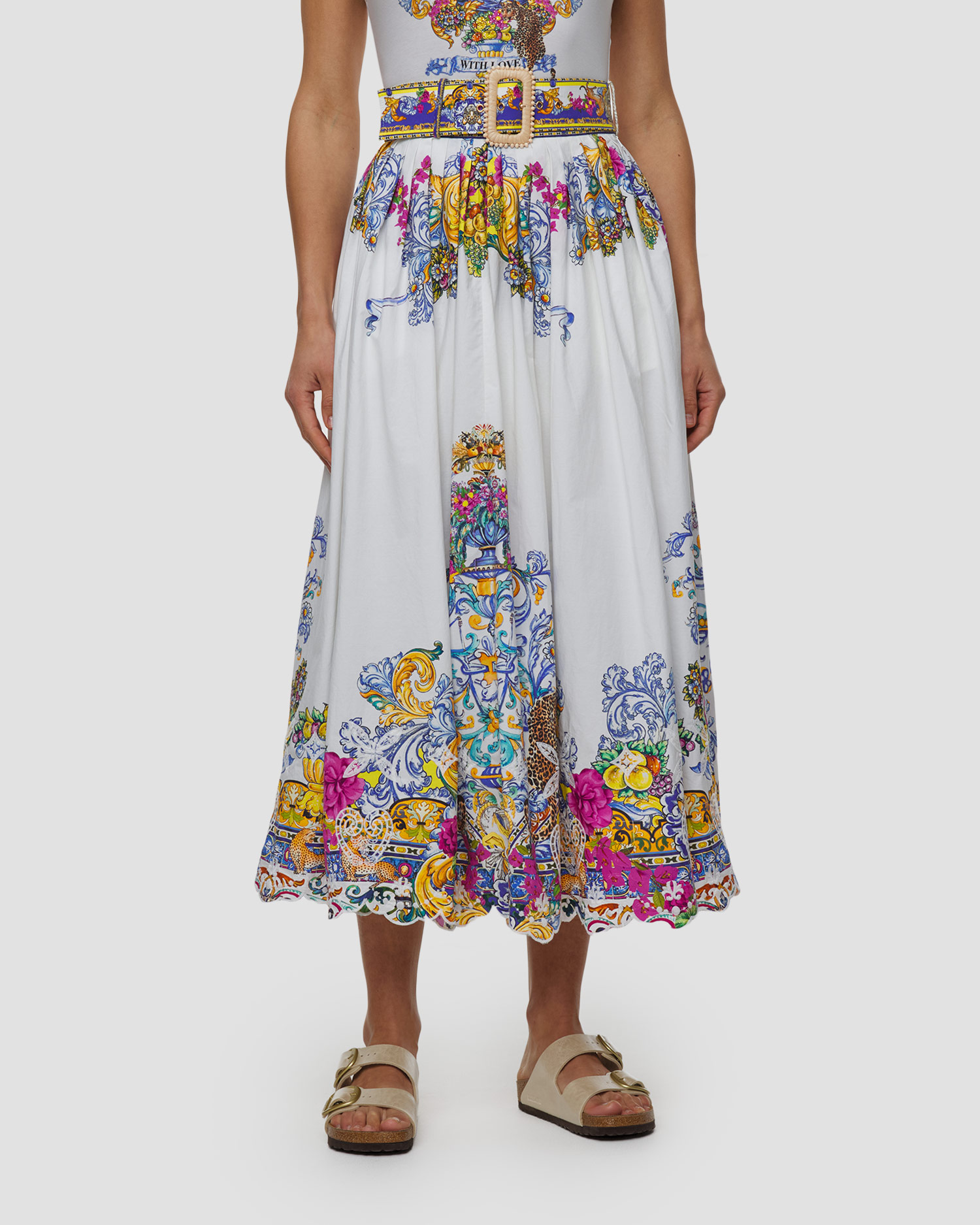 Women's skirt with belt Camilla