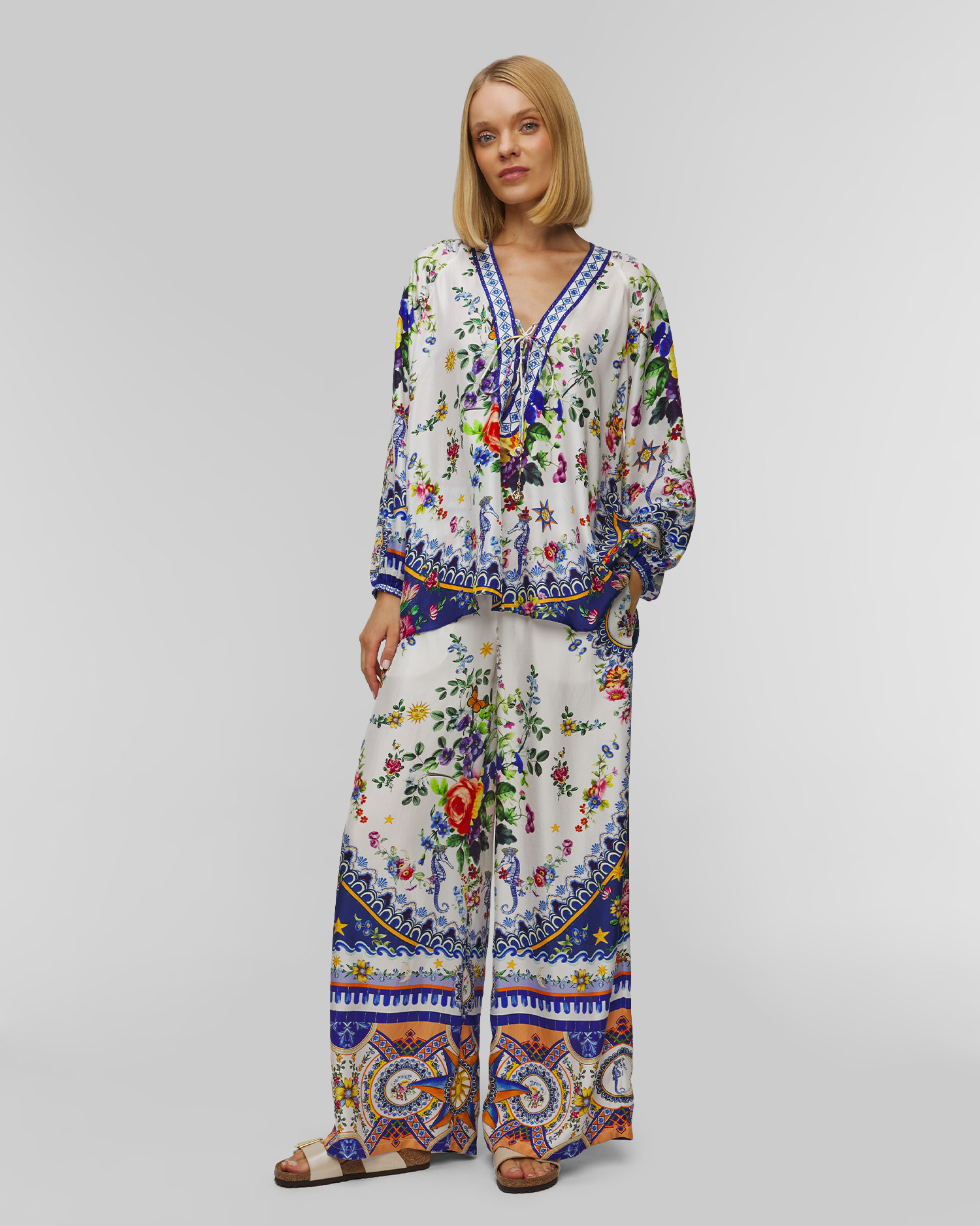 Pantalon en soie pour femmes Camilla Tiles Darls
