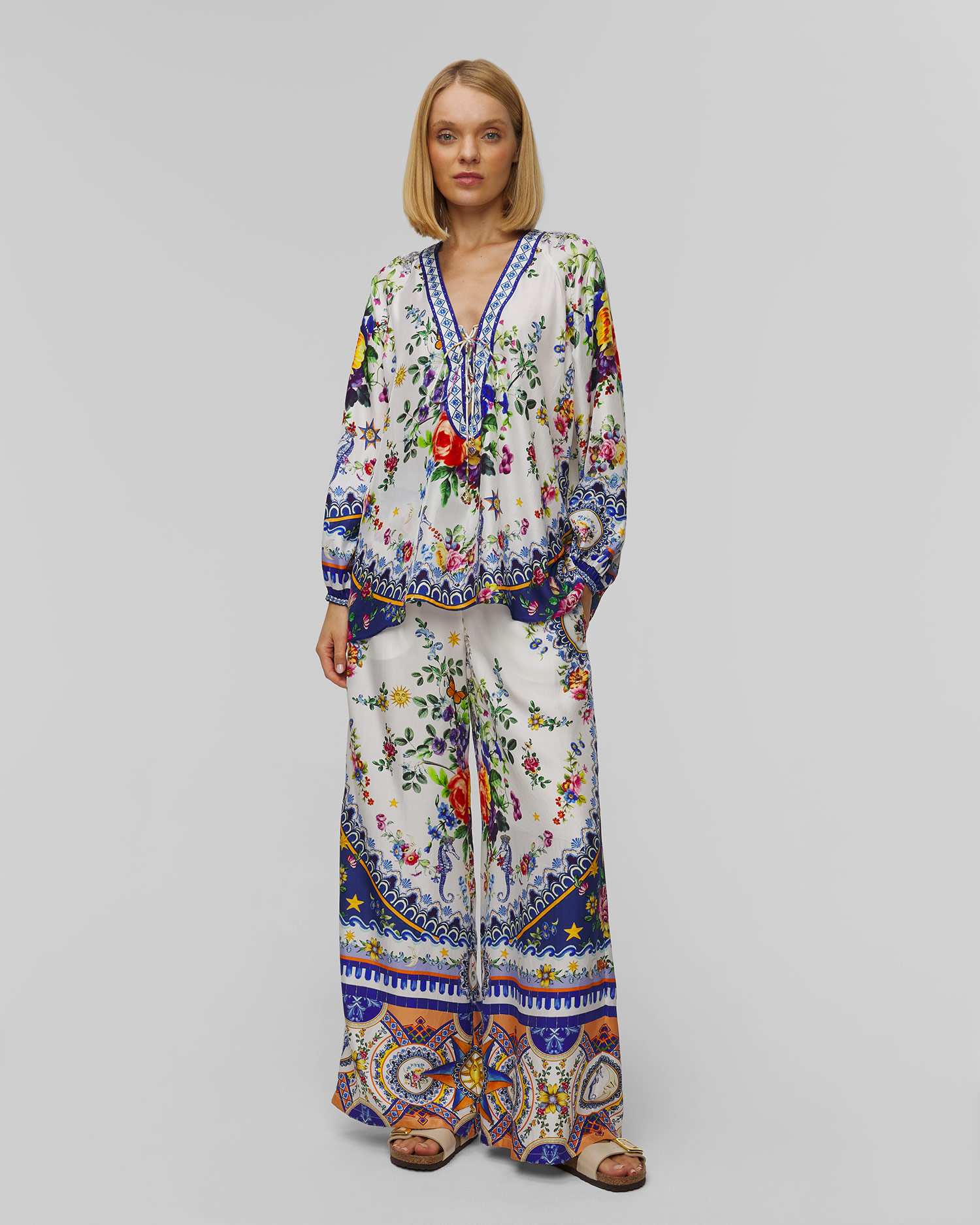 Cămașă de mătase pentru femei Camilla Tiles Darls