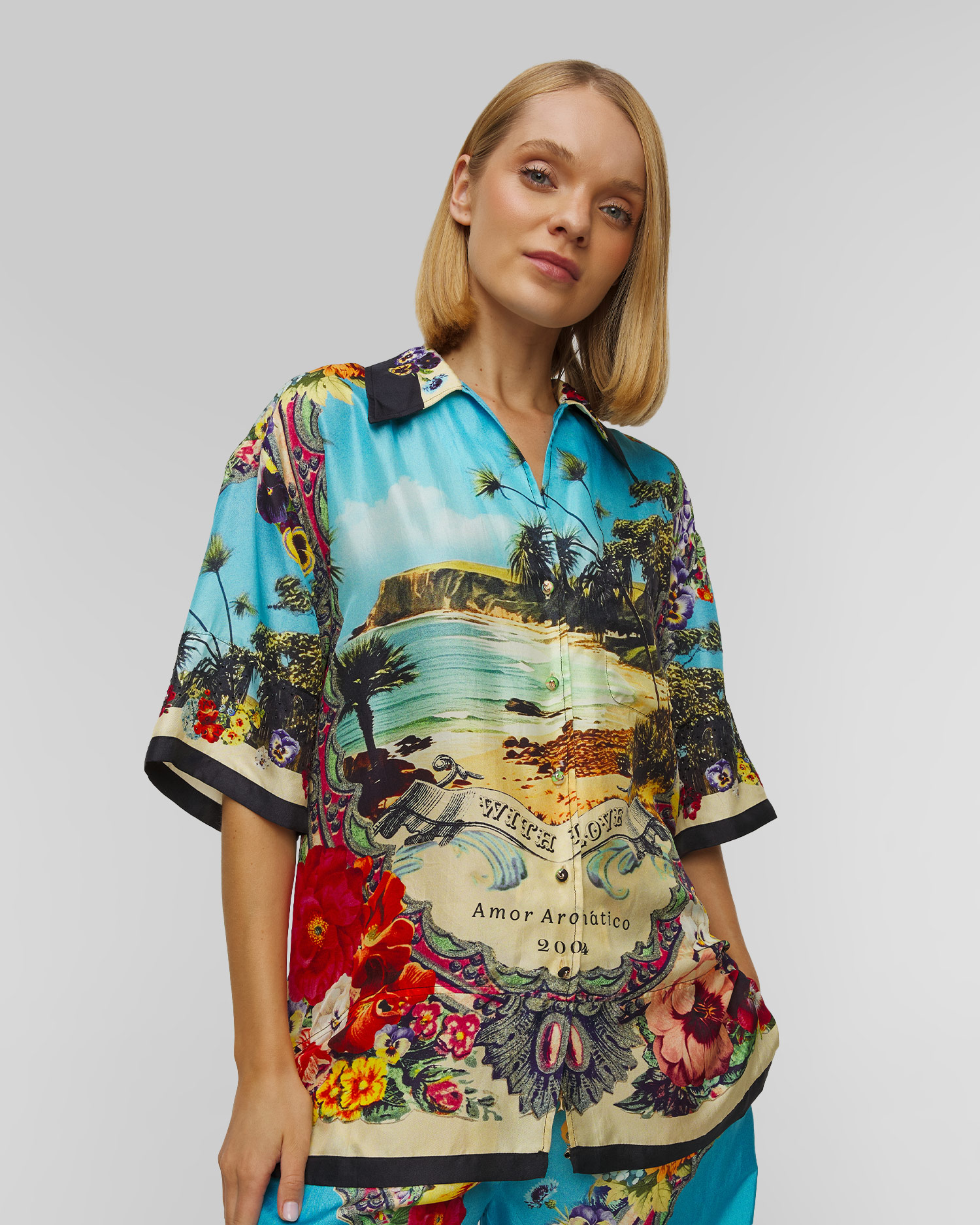 Women’s silk shrt Camilla Bathing Bombshell