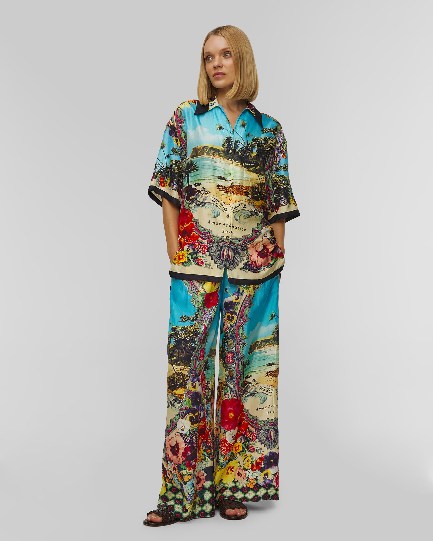 Women’s silk shrt Camilla Bathing Bombshell