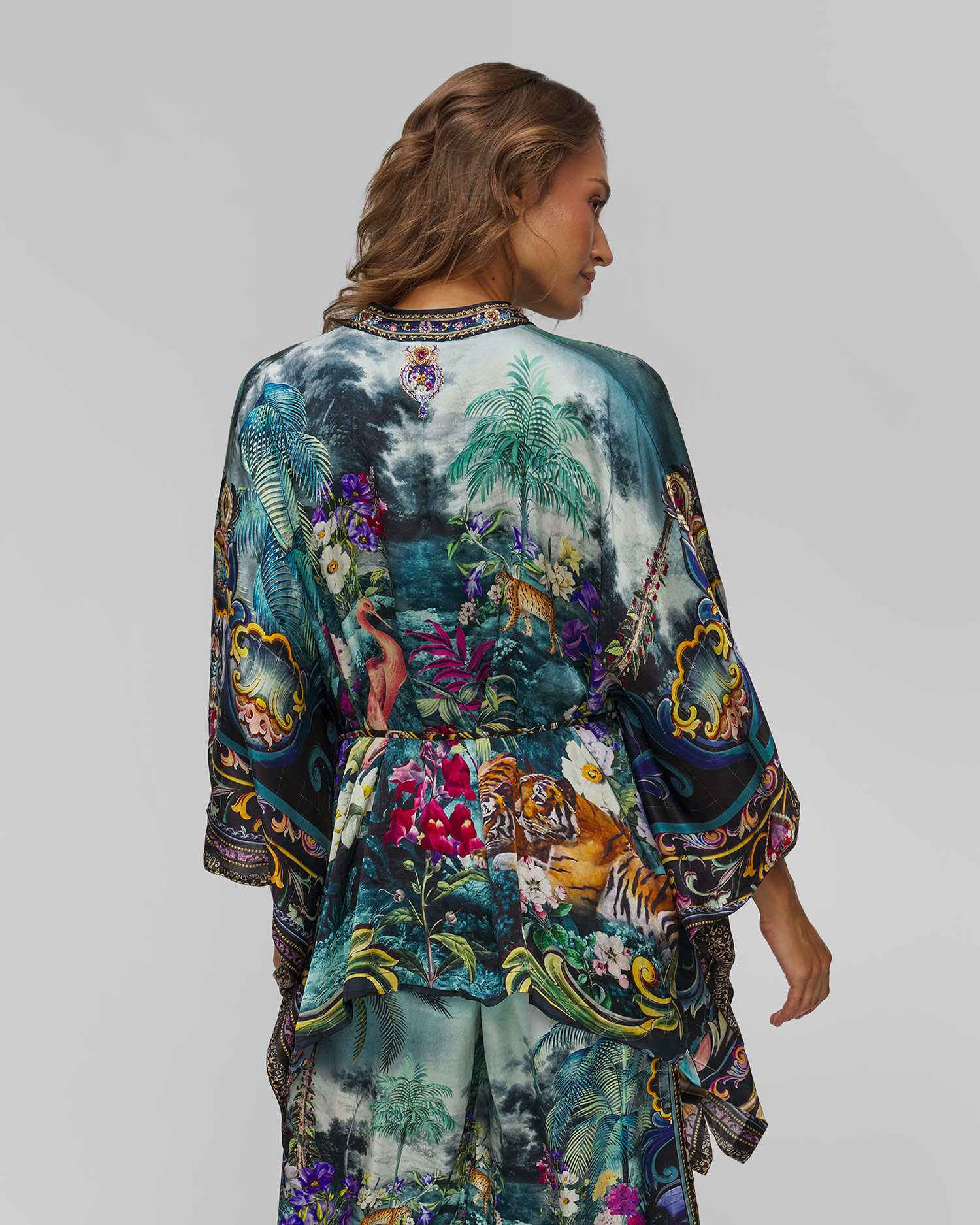 Dámska hodvábna košeľa Camilla Basked in Baroque