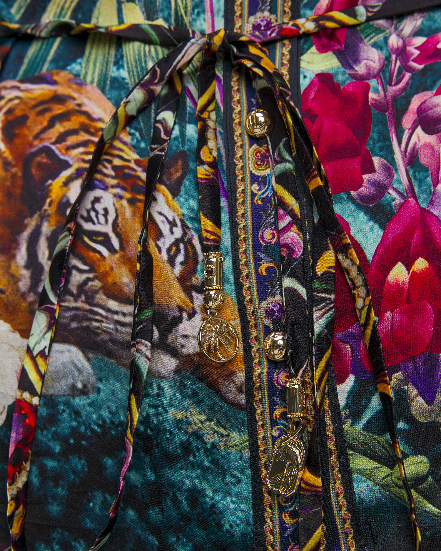 Dámska hodvábna košeľa Camilla Basked in Baroque