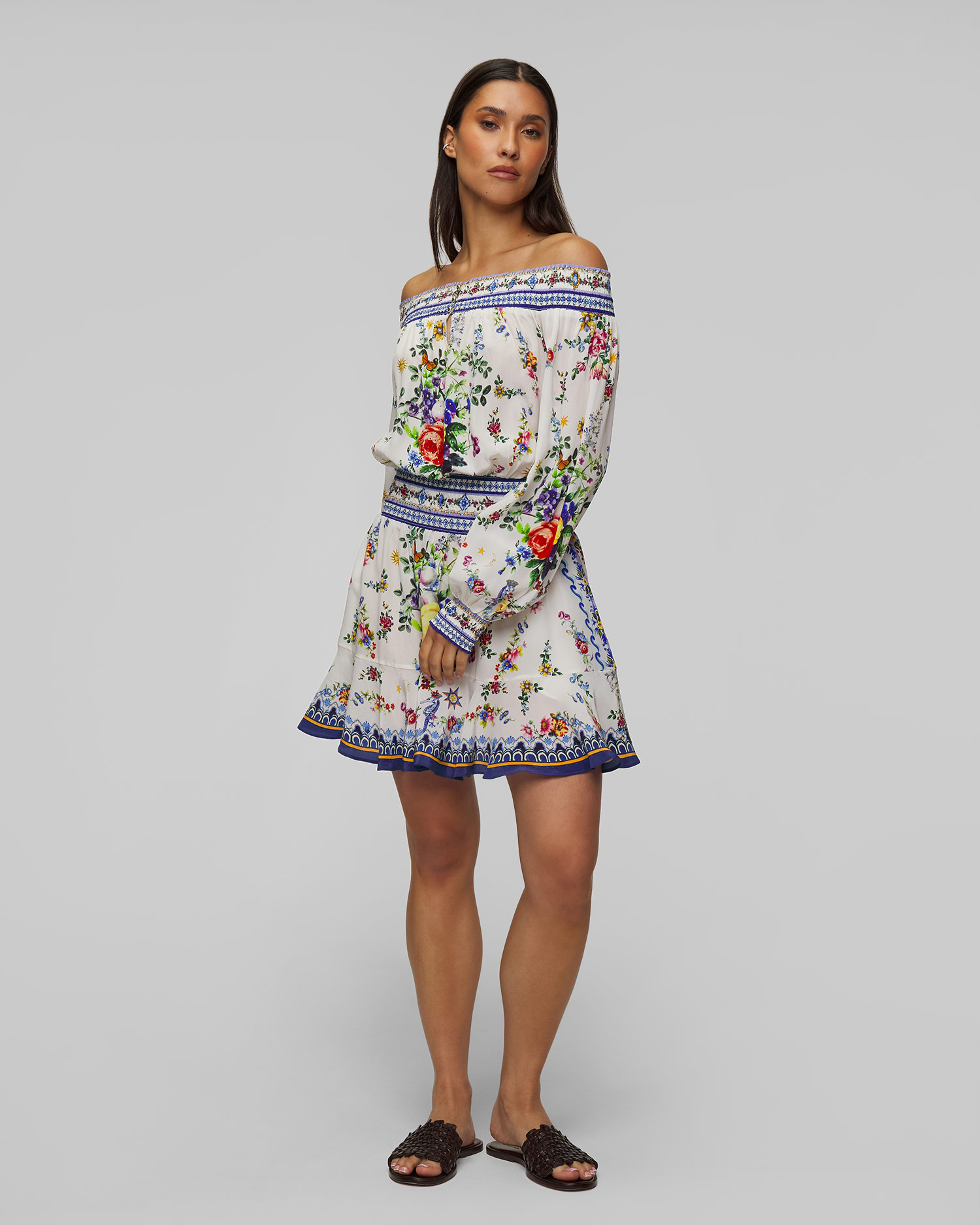 Hodvábne kvetinové šaty Camilla Tiles Darls