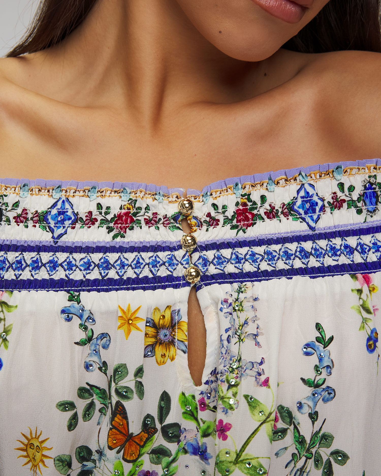 Hodvábne kvetinové šaty Camilla Tiles Darls