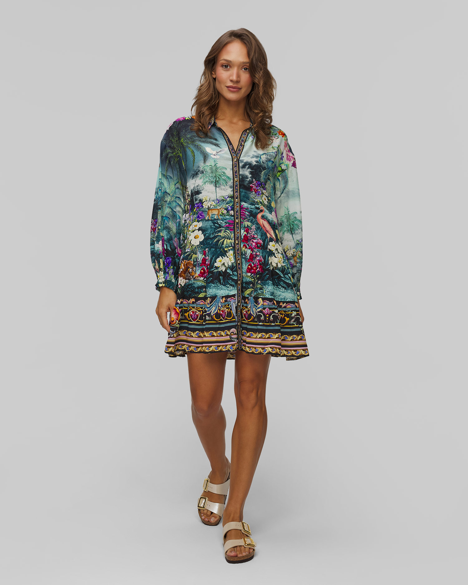 Rochie de mătase pentru femei Camilla Basked in Baroque