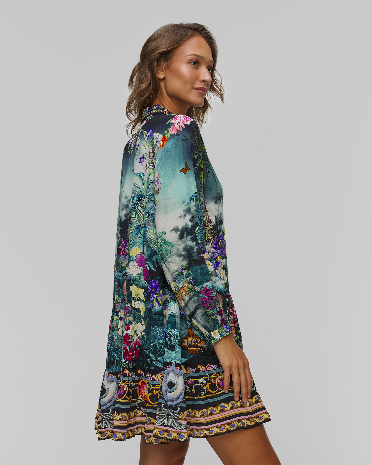 Rochie de mătase pentru femei Camilla Basked in Baroque