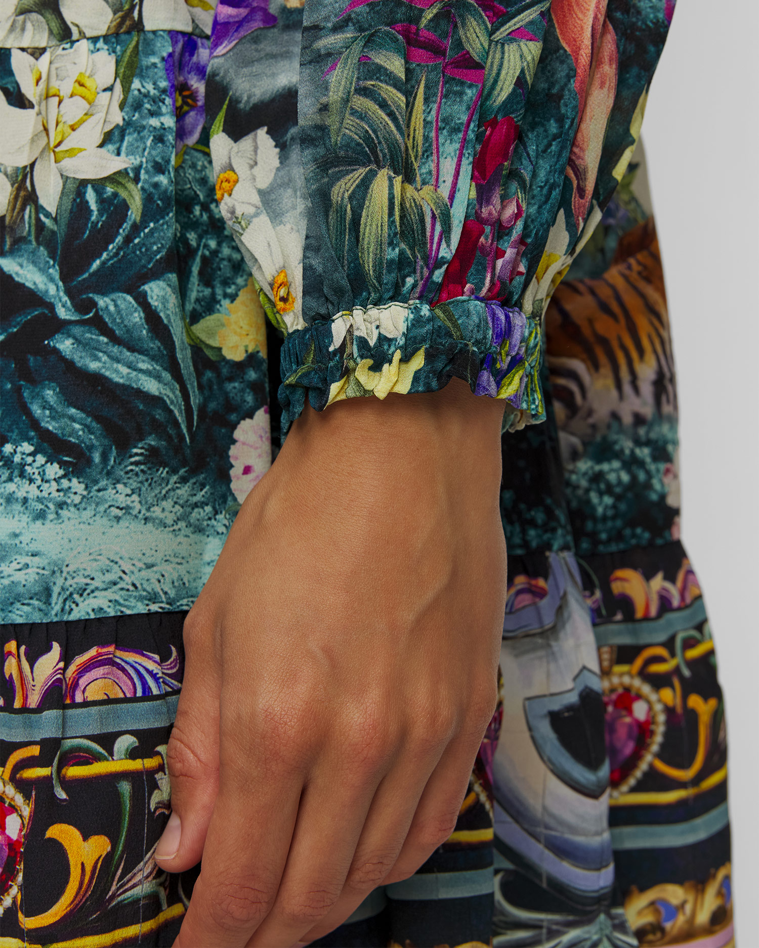 Rochie de mătase pentru femei Camilla Basked in Baroque