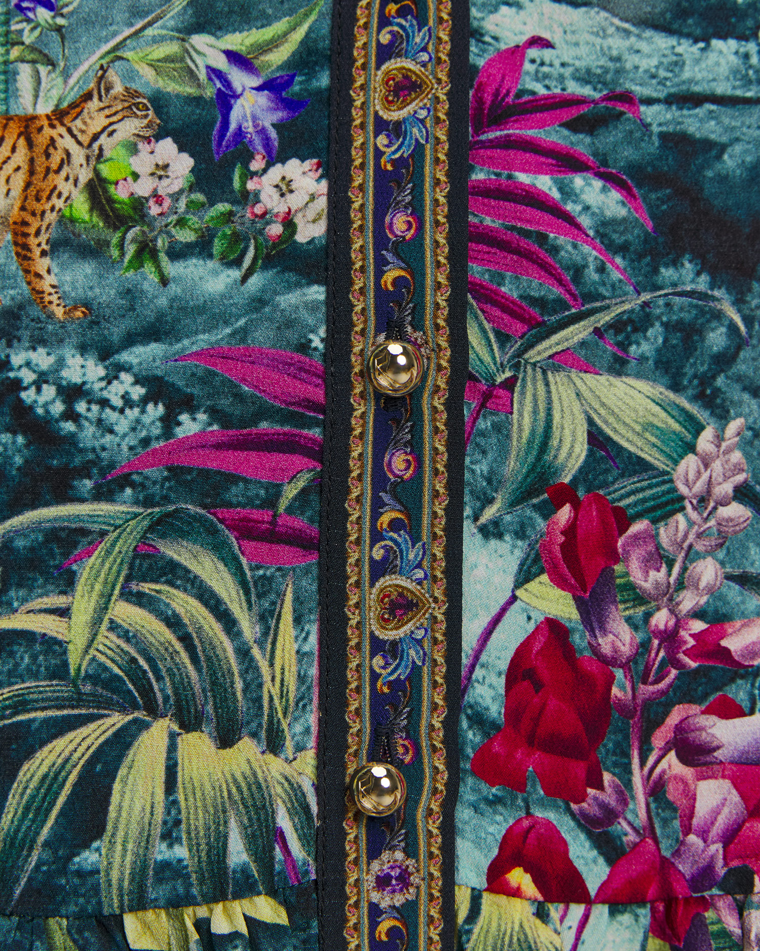 Rochie de mătase pentru femei Camilla Basked in Baroque