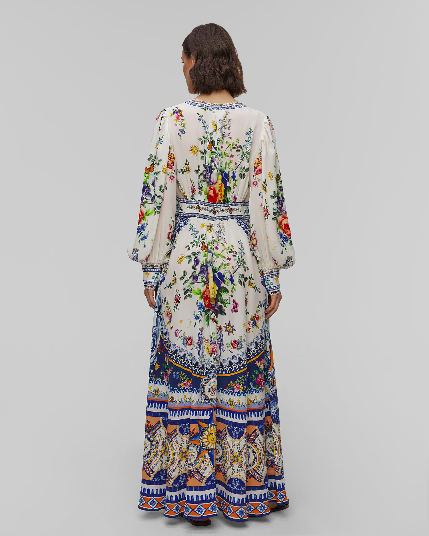 Rochie lungă de mătase pentru femei Camilla Tiles Darls