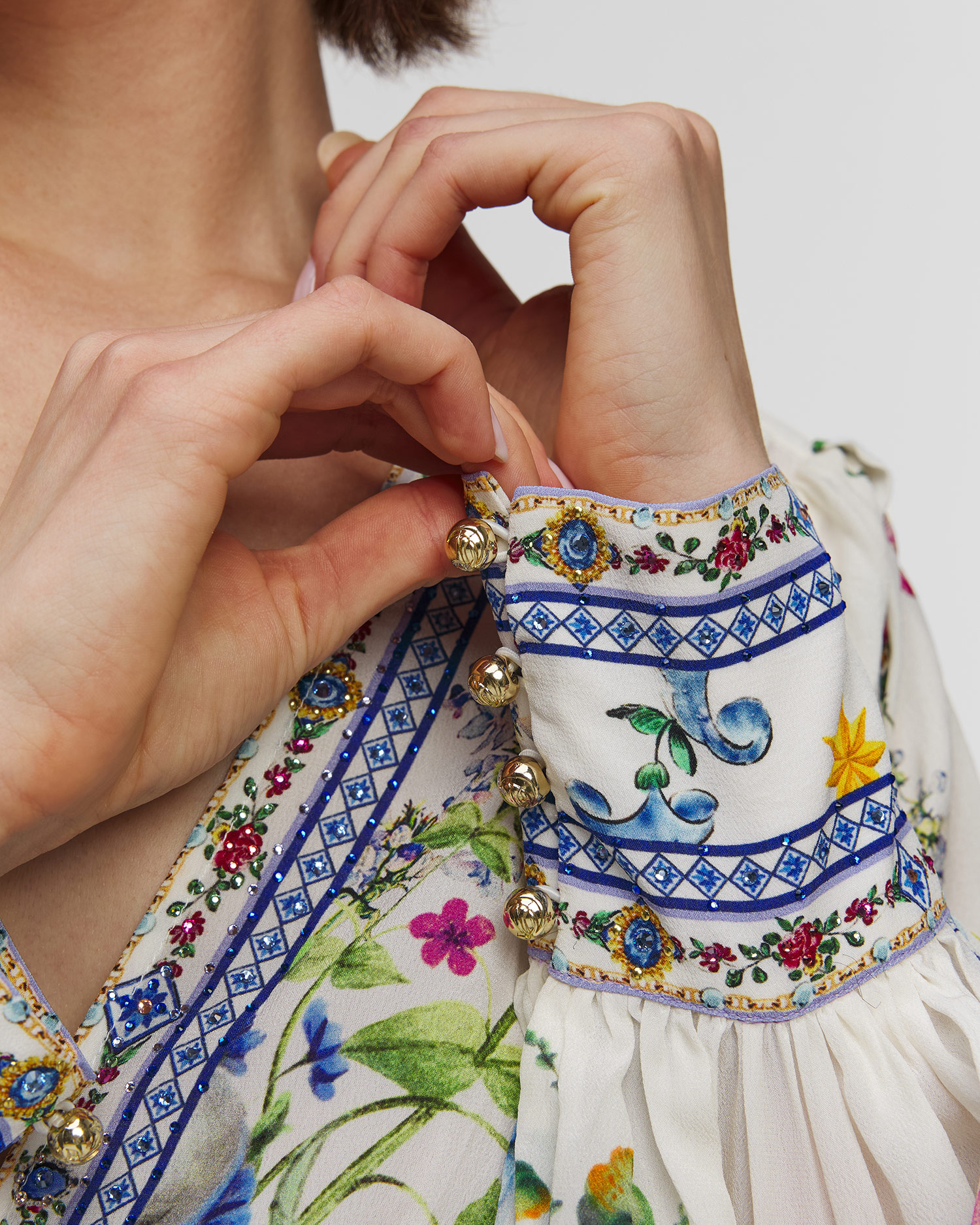 Rochie lungă de mătase pentru femei Camilla Tiles Darls