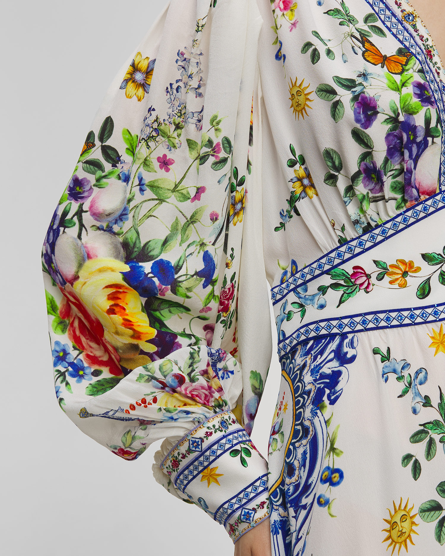 Rochie lungă de mătase pentru femei Camilla Tiles Darls