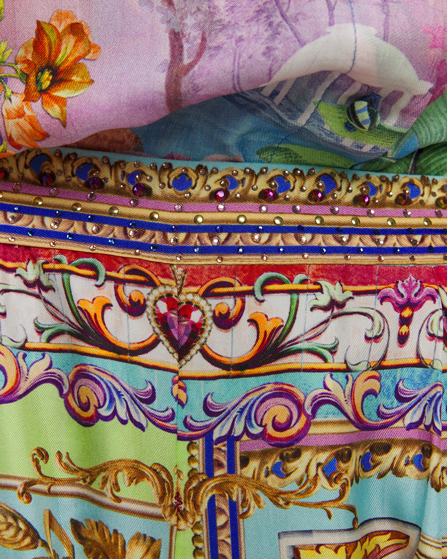 Pantaloni din mătase pentru femei Camilla Spiritul of Santa Maria