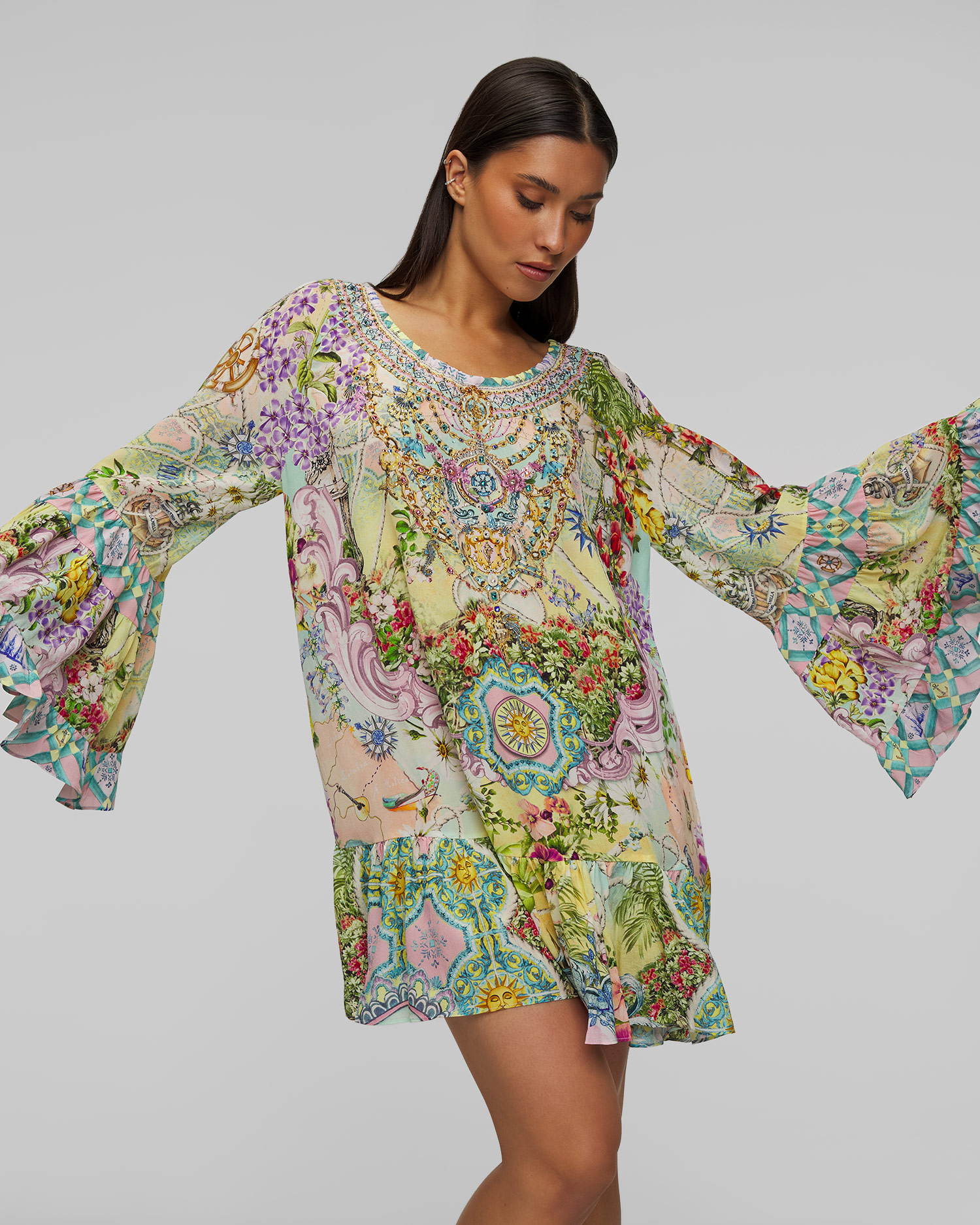 Jedwabna sukienka Camilla Just Coasting