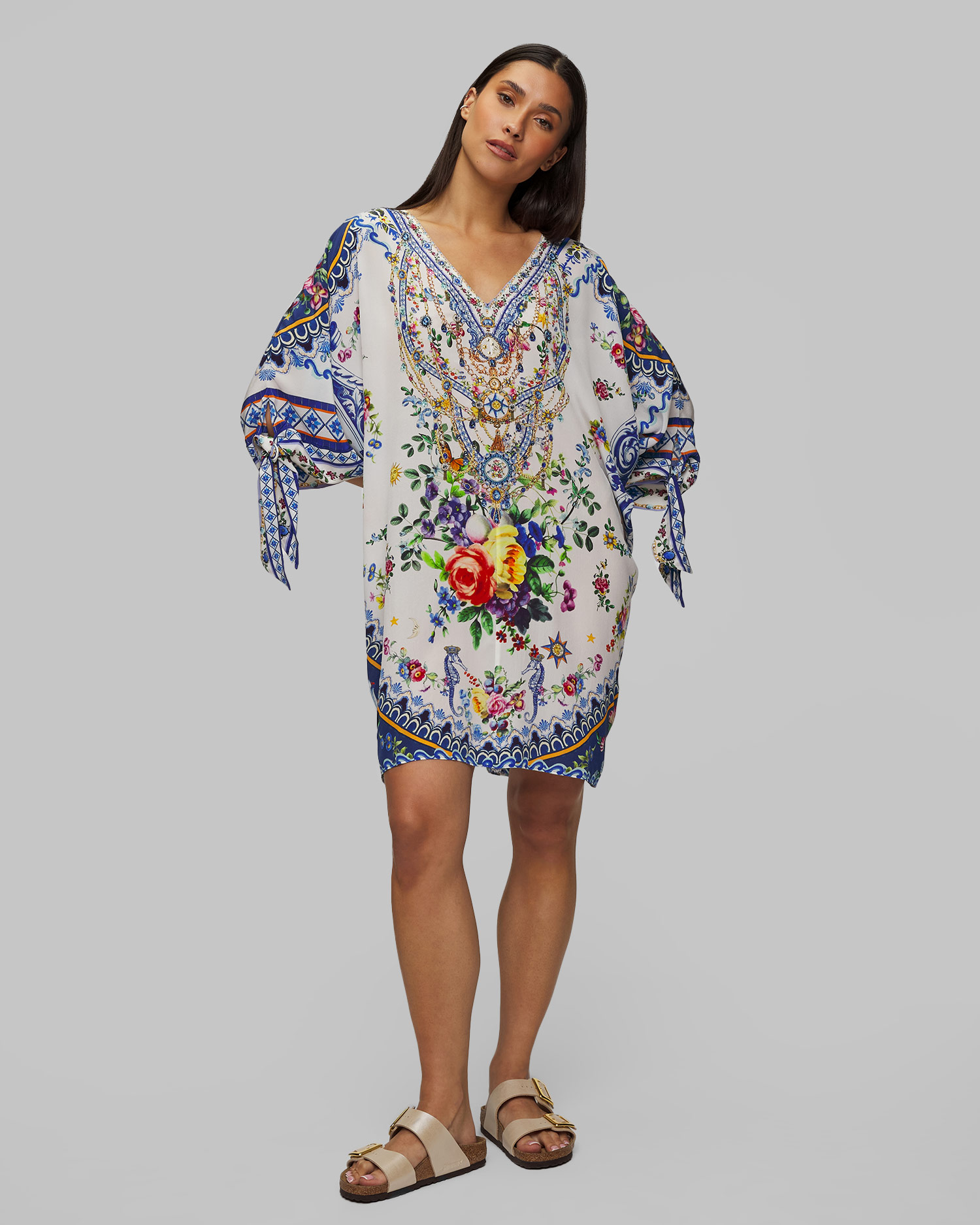 Women's silk tunic Camilla Tiles Darls