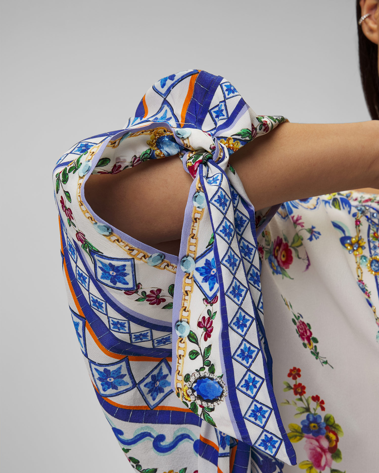 Women's silk tunic Camilla Tiles Darls