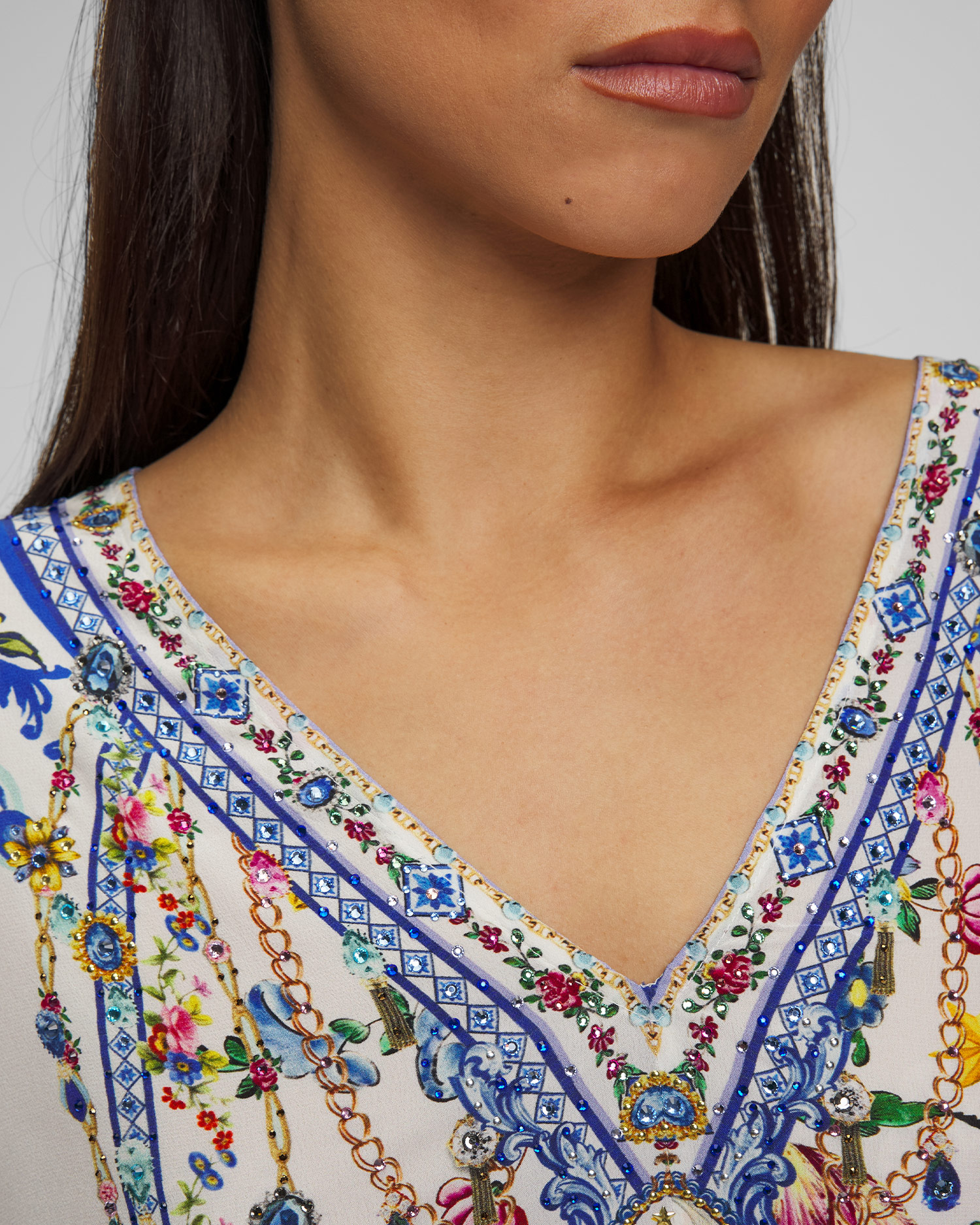 Women's silk tunic Camilla Tiles Darls