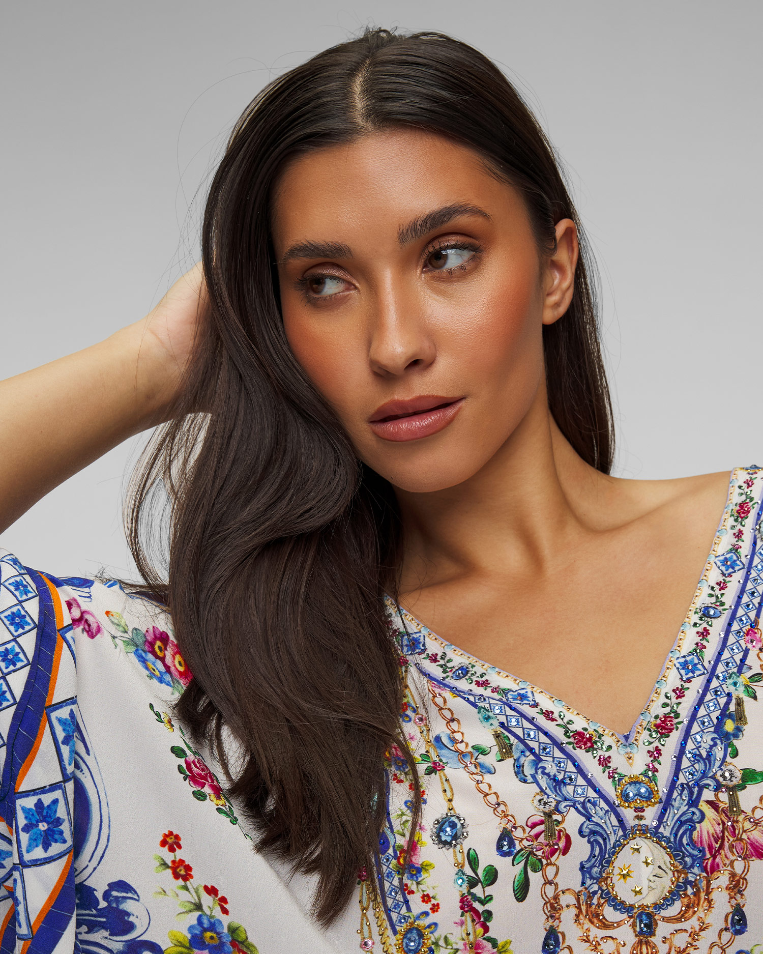 Women's silk tunic Camilla Tiles Darls