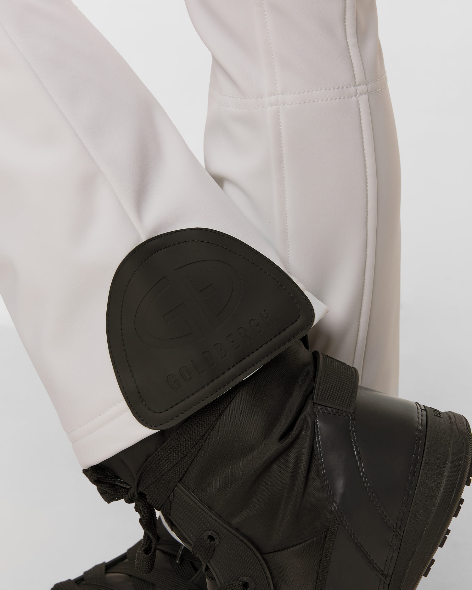 Pantalon de ski blanc pour femmes Goldbergh Pippa
