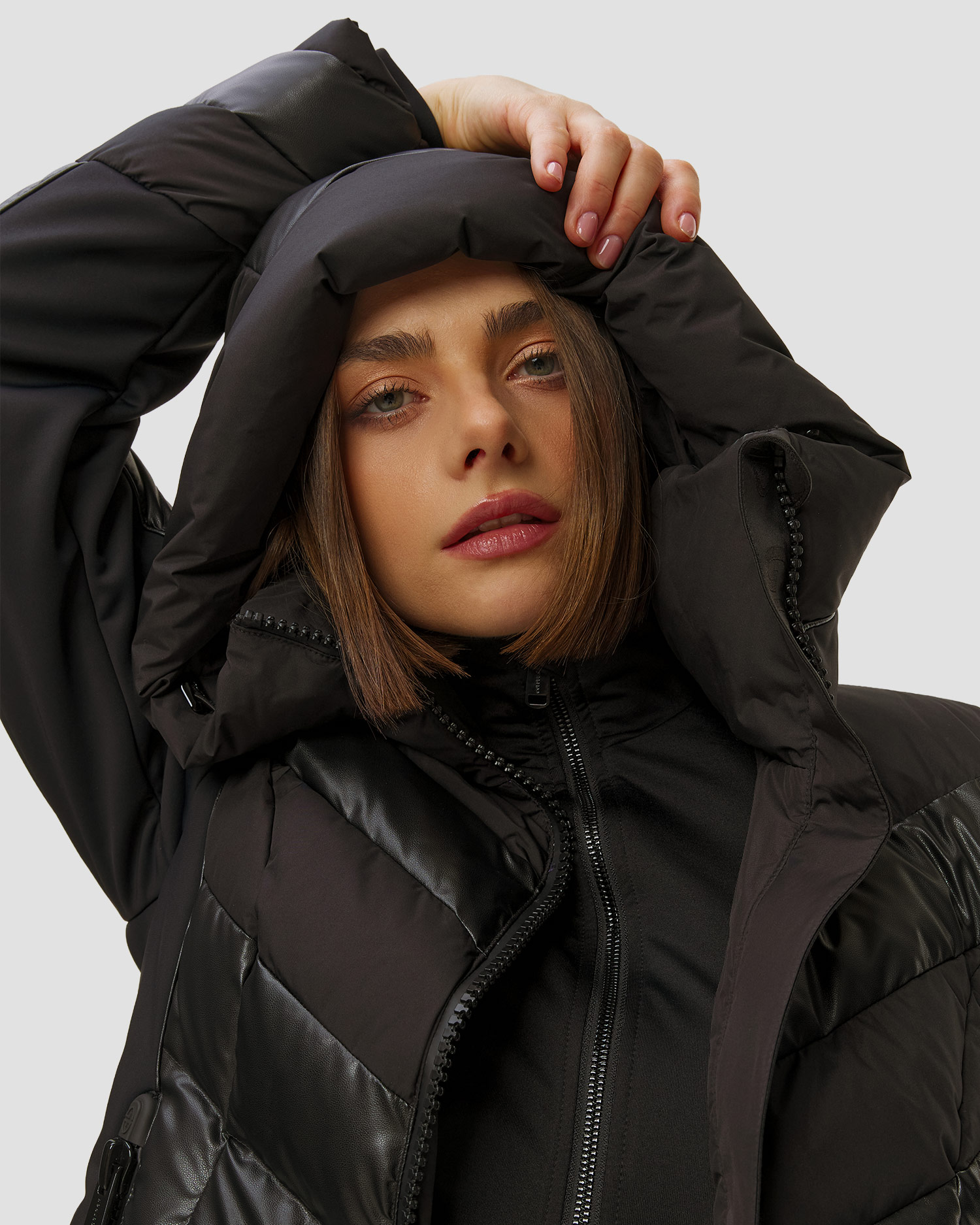 Veste de ski noire pour femmes Goldbergh Abisso