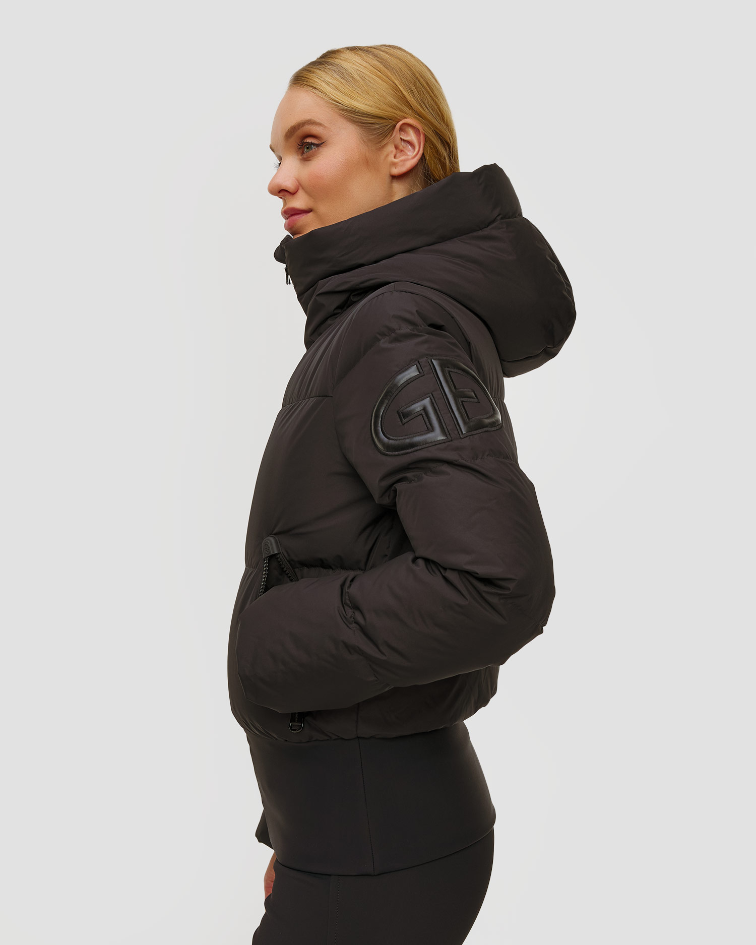Women's black ski jacket Goldbergh Village