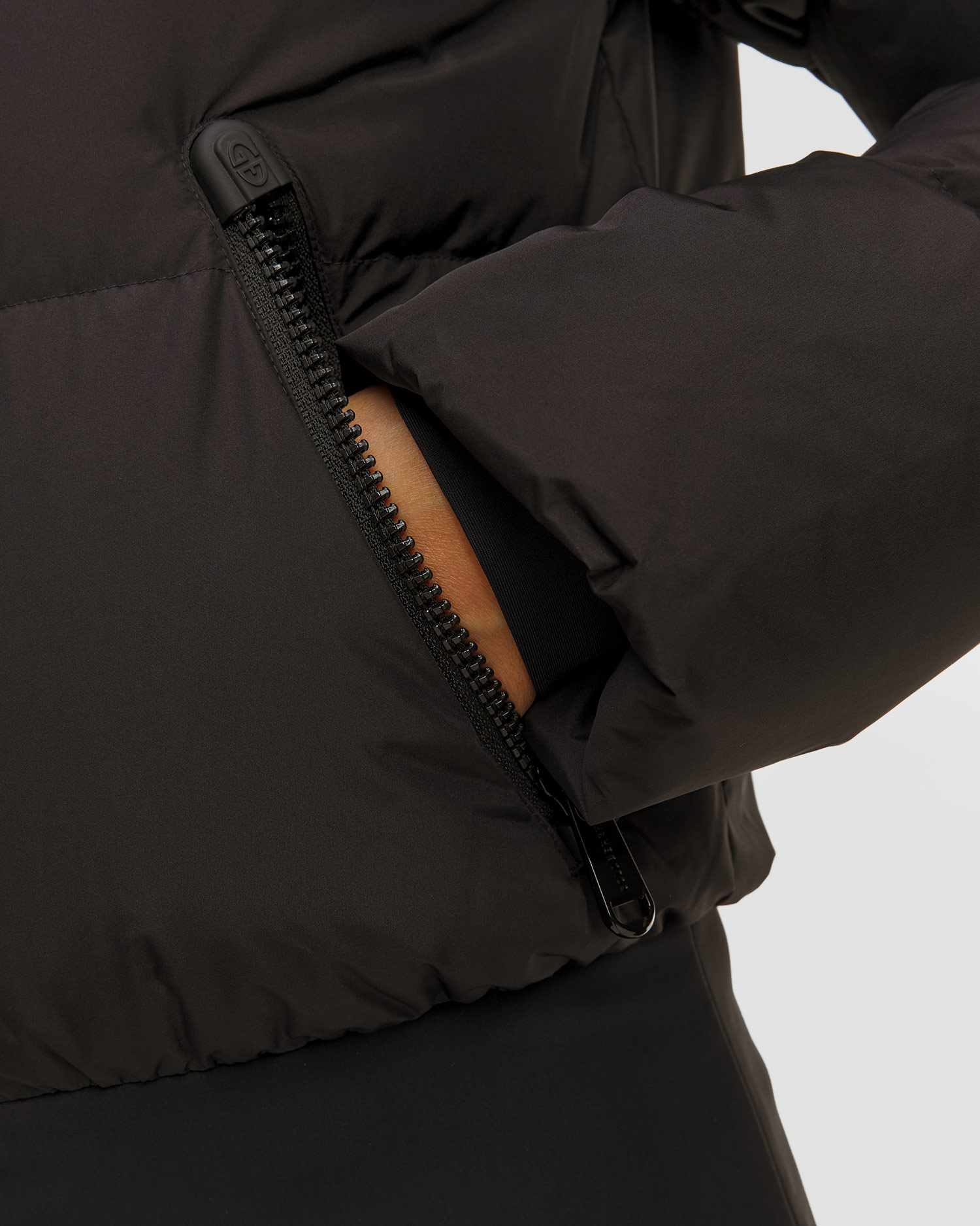 Women's black ski jacket Goldbergh Village