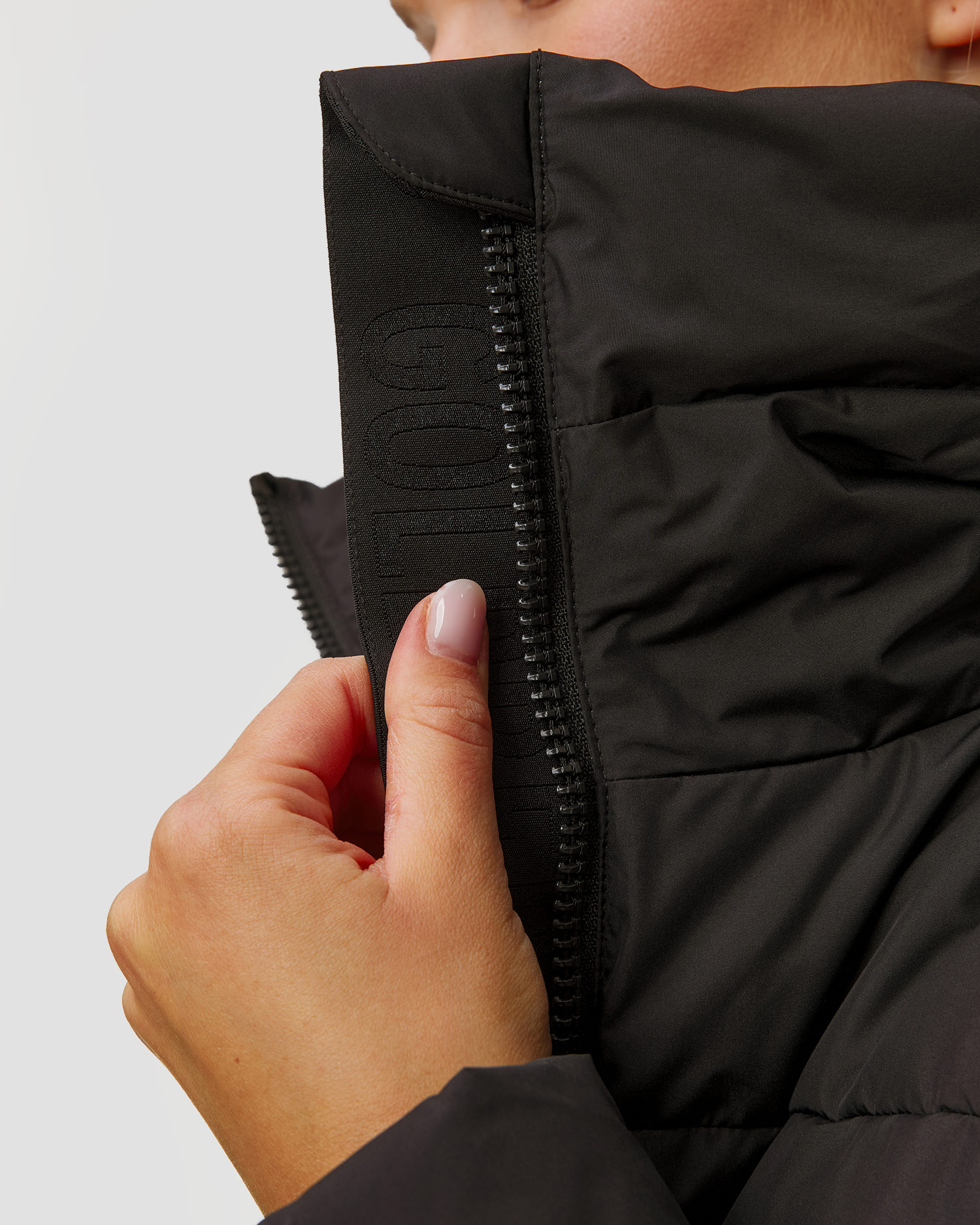 Women's black ski jacket Goldbergh Village