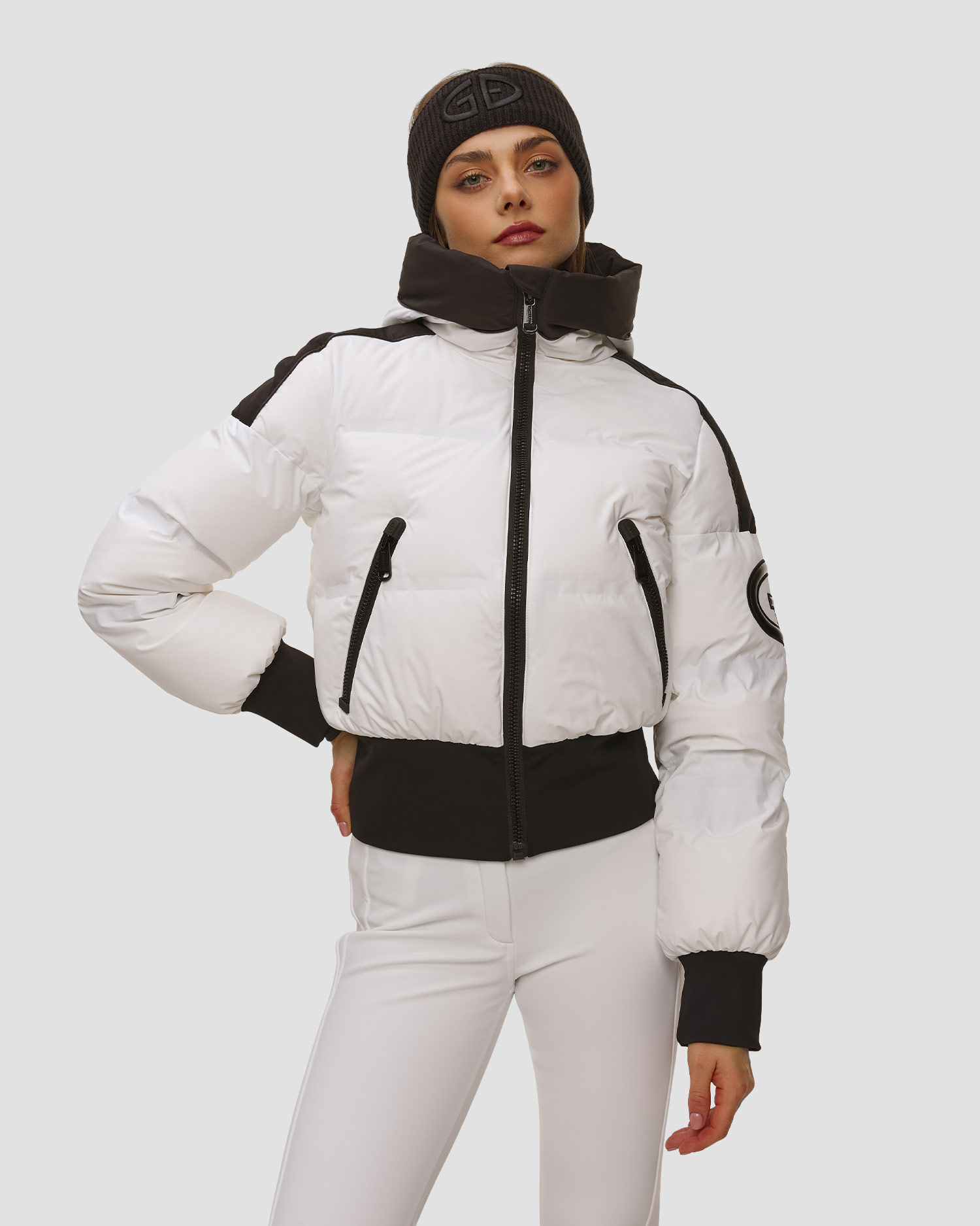 Veste de ski blanche pour femmes Goldbergh Aurora