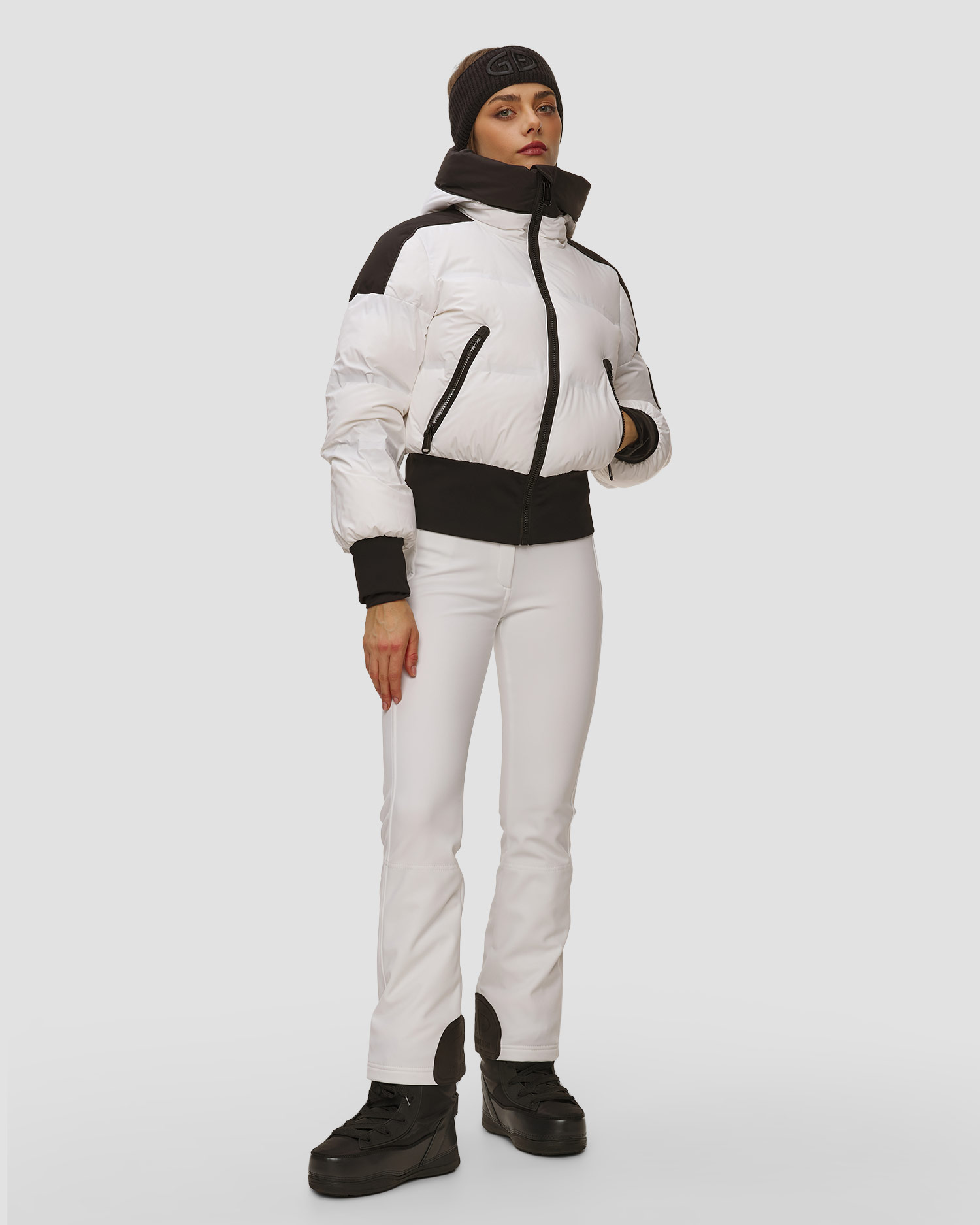 Veste de ski blanche pour femmes Goldbergh Aurora