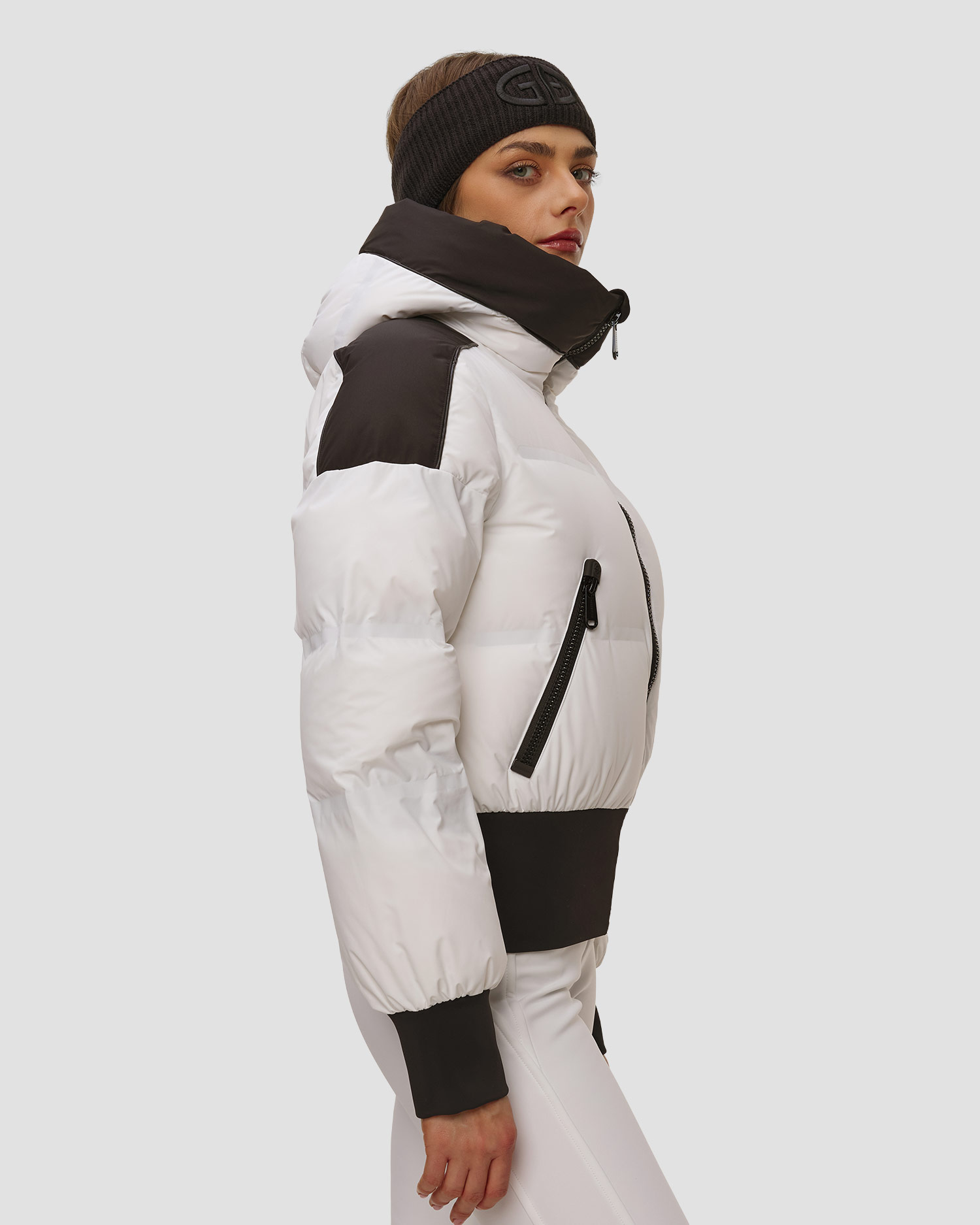 Veste de ski blanche pour femmes Goldbergh Aurora