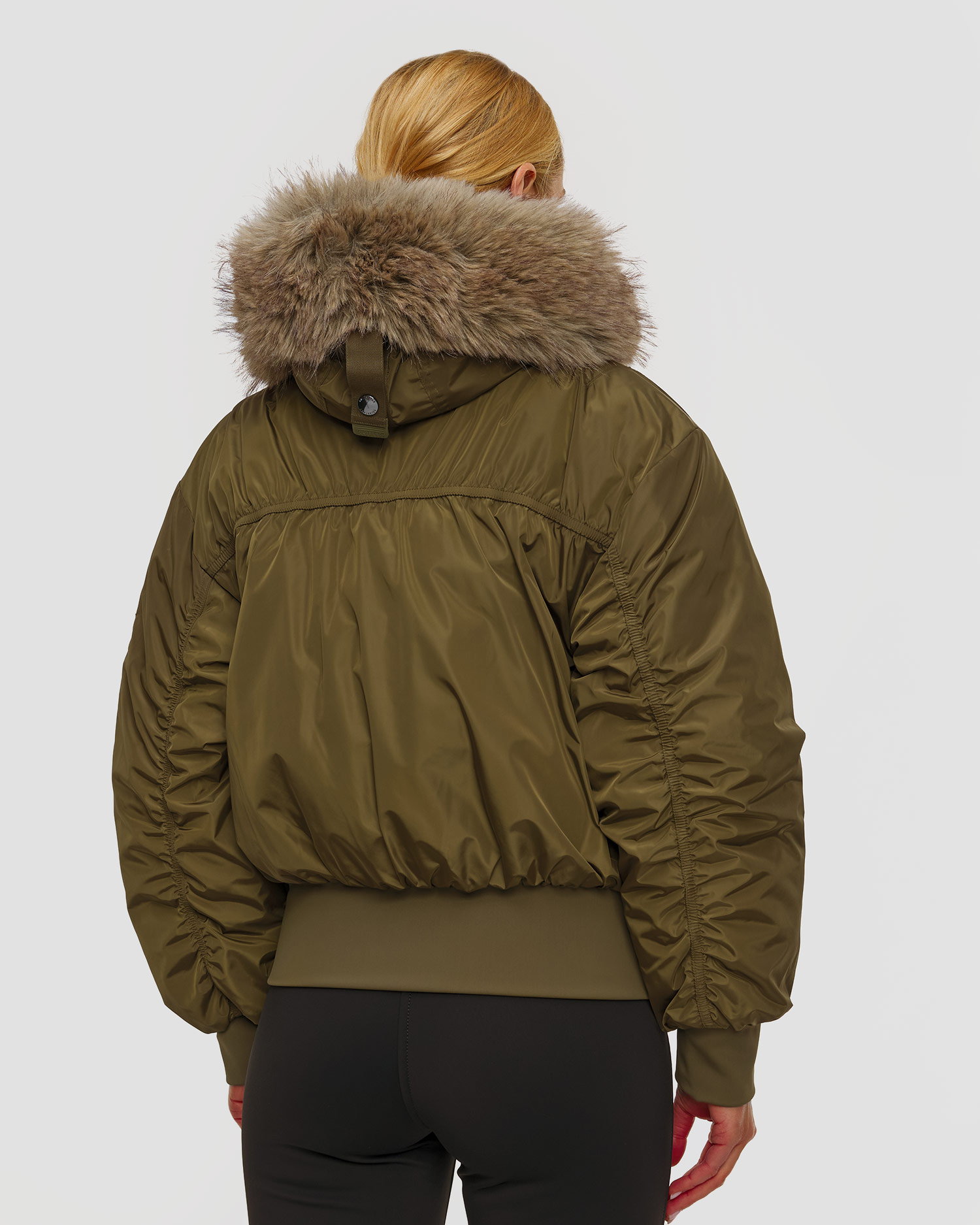 Women's khaki ski jacket Goldbergh Jeanne